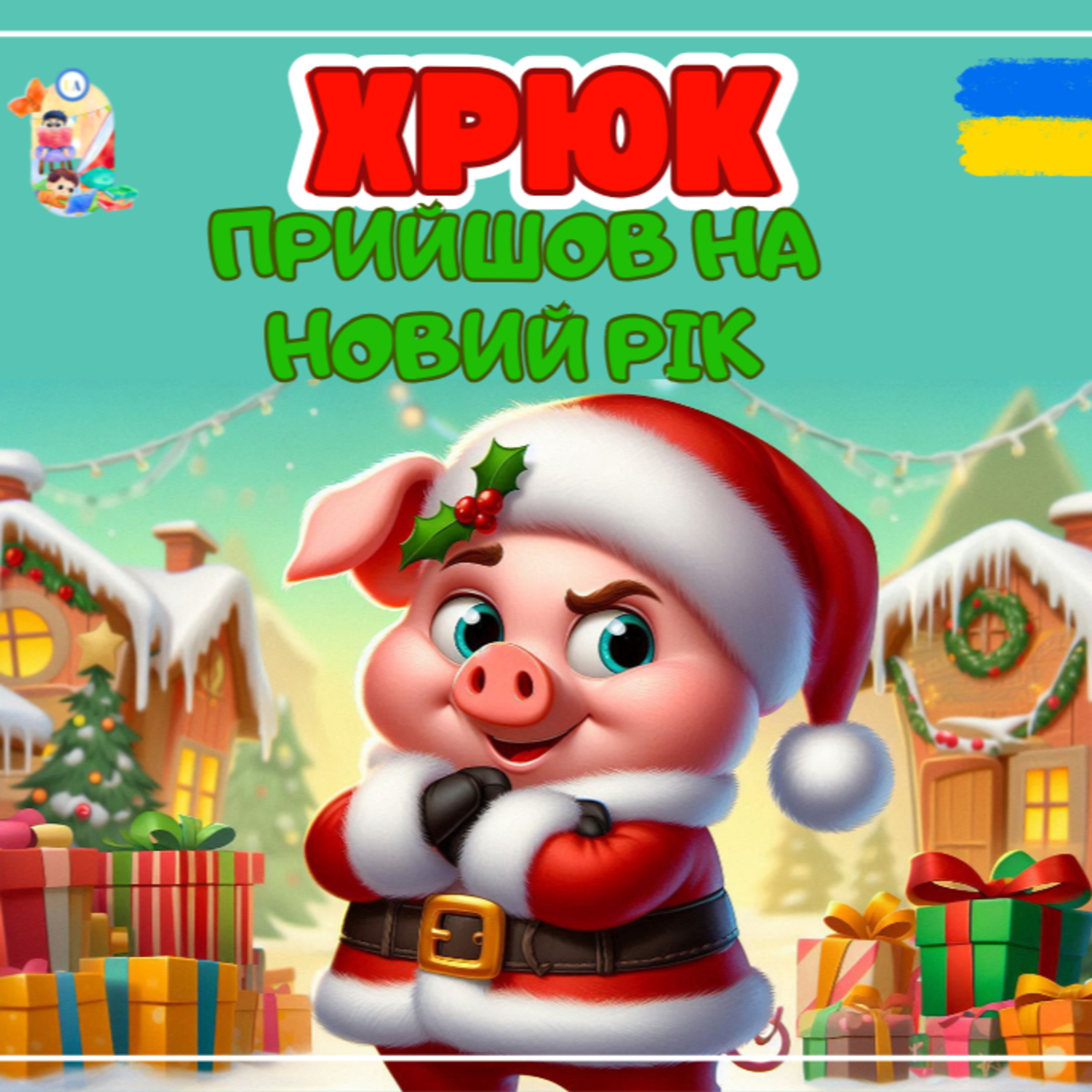🎧 АУДІОКАЗКА - Хрюк прийшов на Новий рік | Казки українською