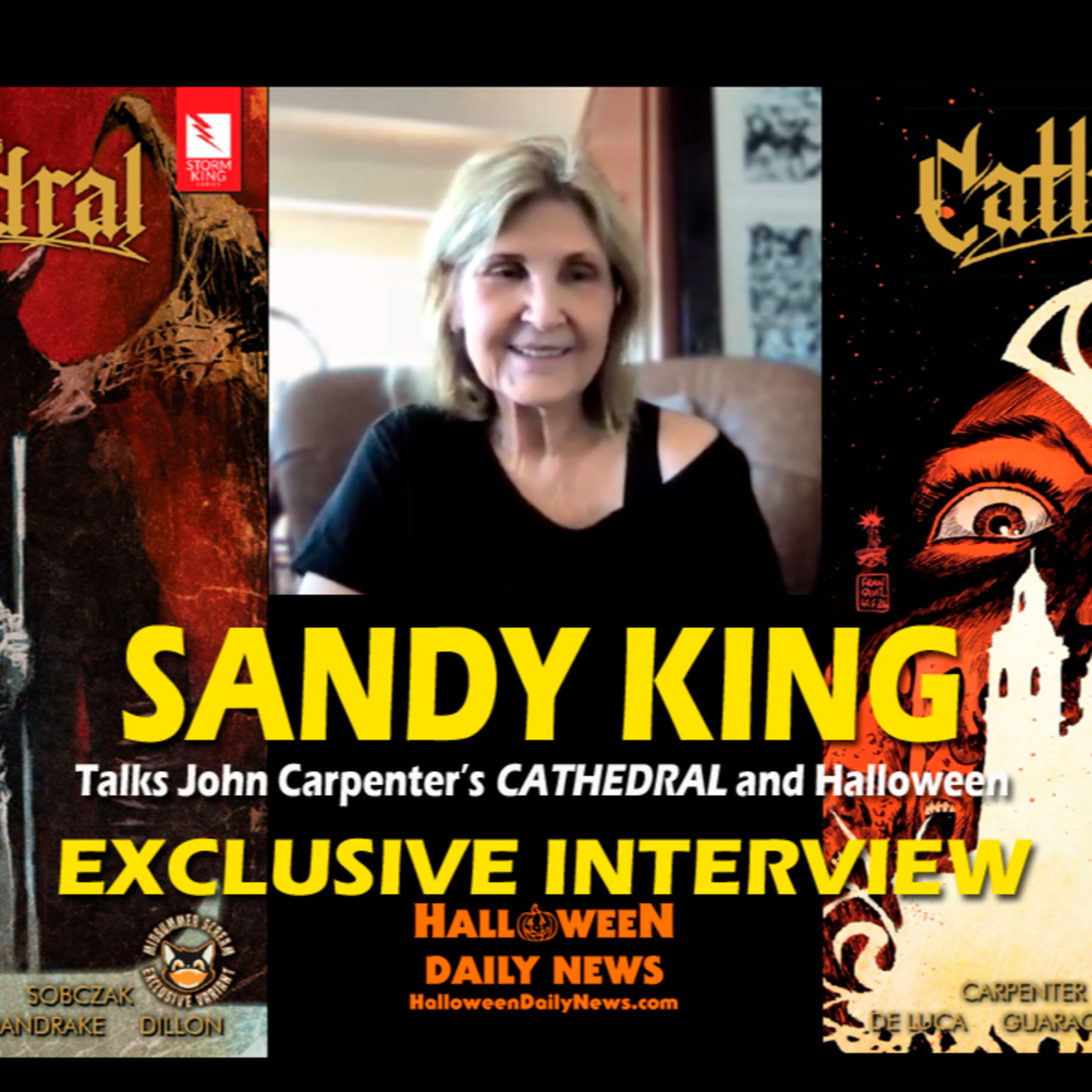 Sandy King Talks John Carpenter's CATHEDRAL Graphic Novel and Album, and Halloween episode artwork