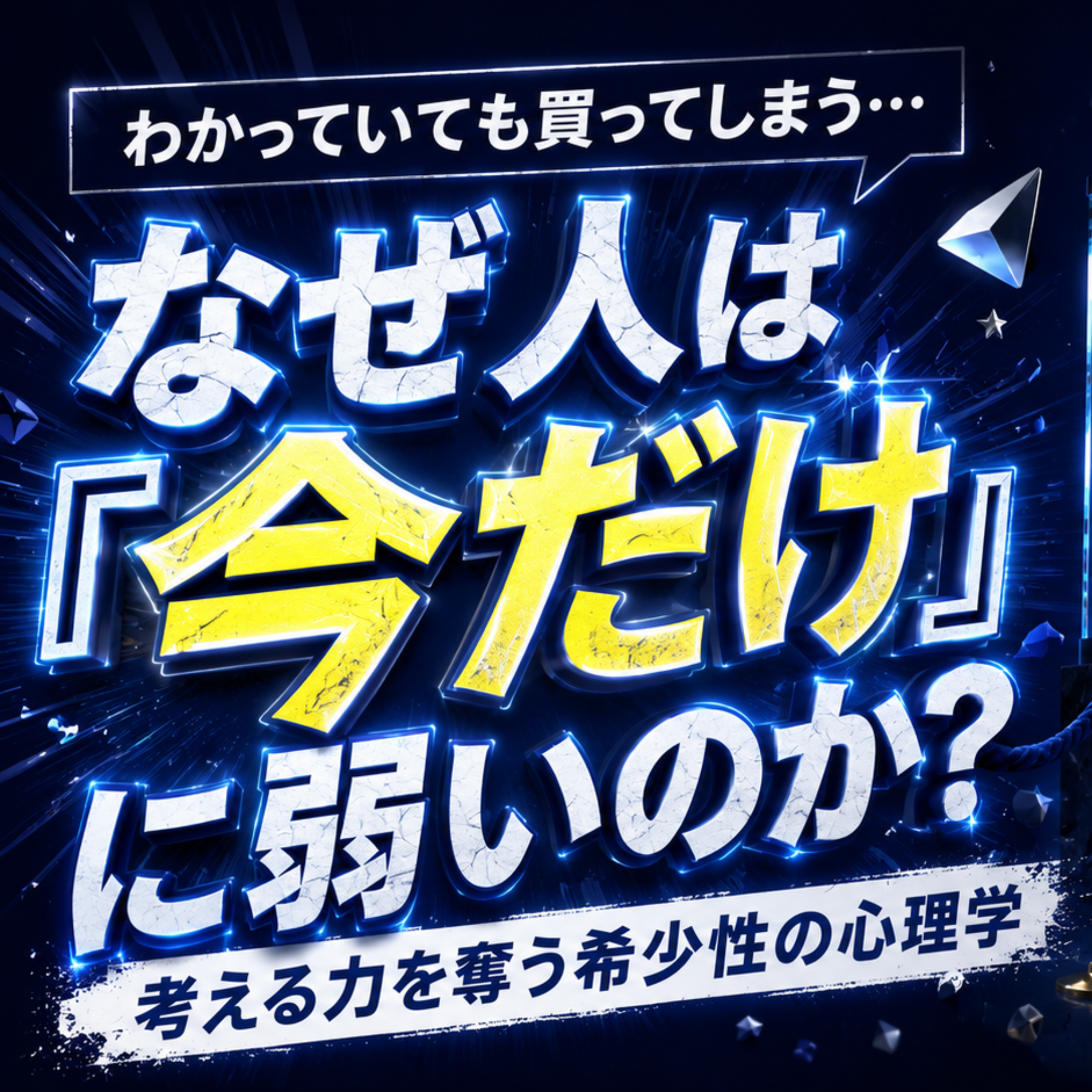 【なぜ人は『今だけ』に弱いのか？】考える力を奪う希少性の心理学 episode artwork