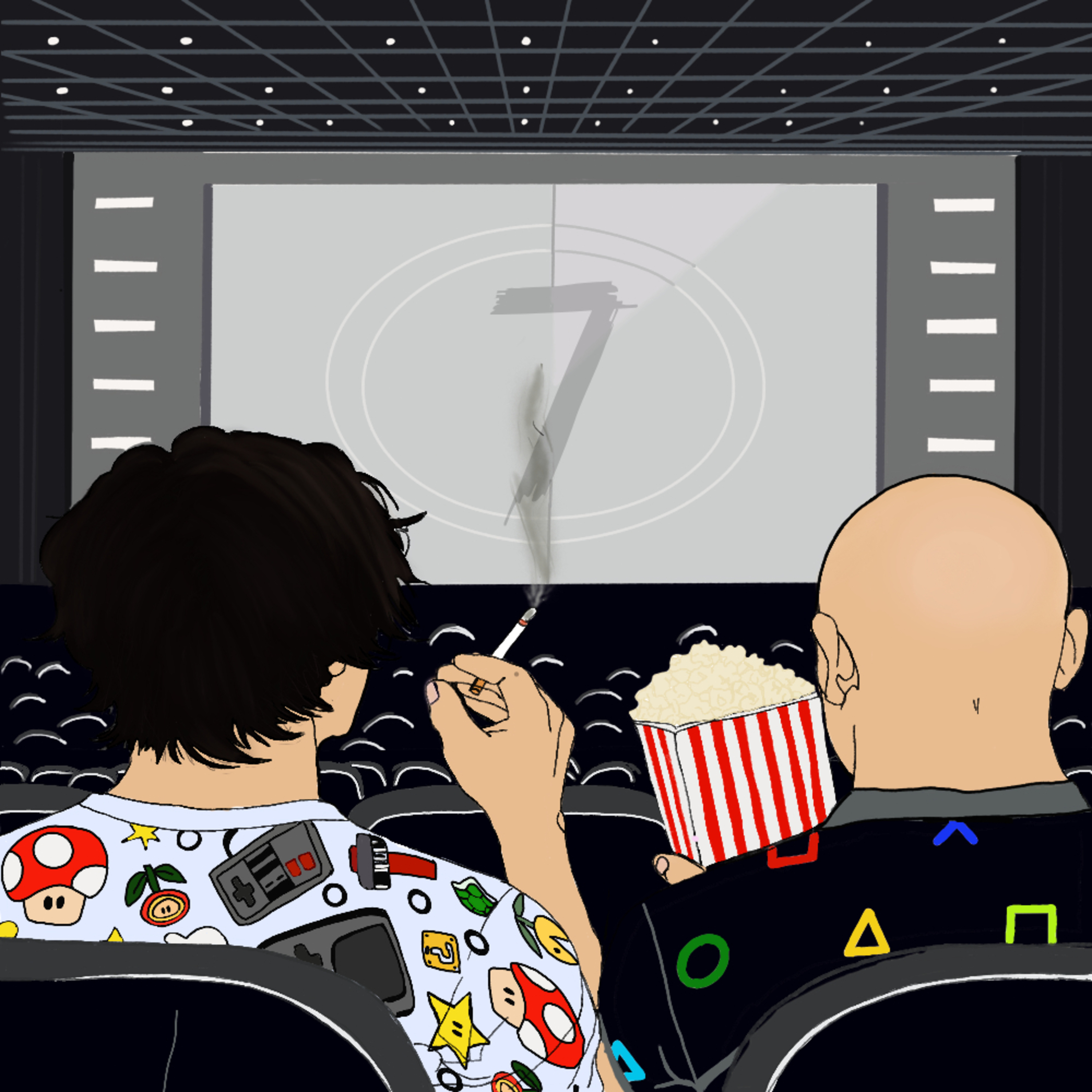 Al cine con cigarros