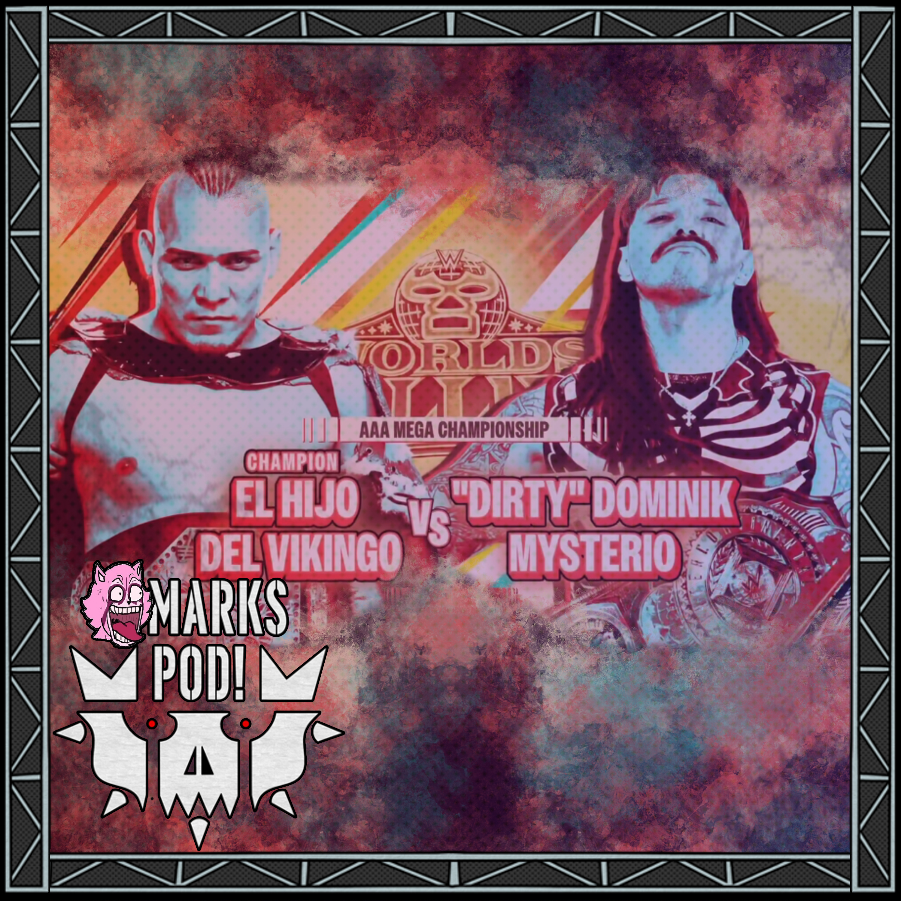 DIRTY DOM VS VIKINGO! | WWE/AAA Worlds Collide Watch-Along! [Featuring PinkoPlusKoi] episode artwork