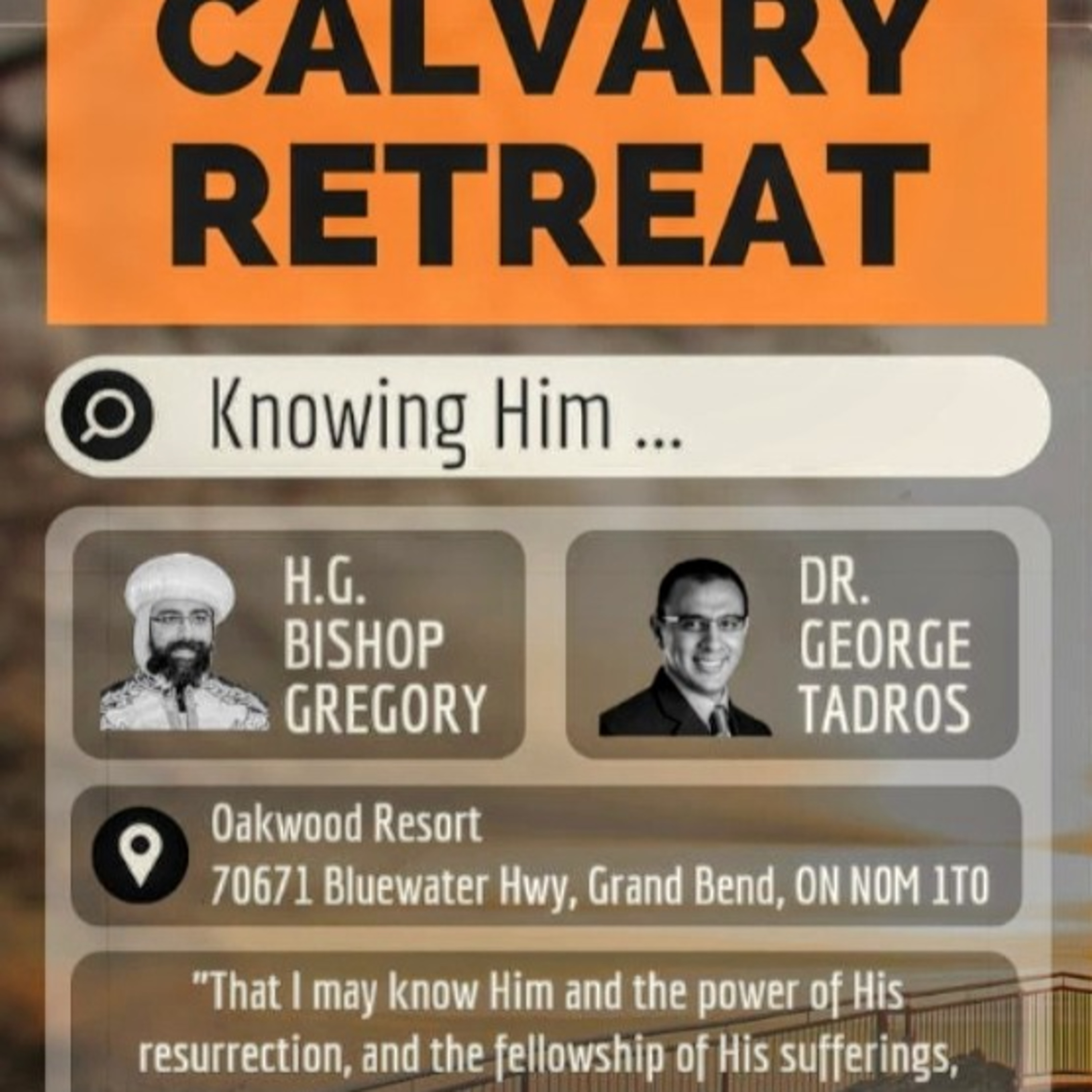 Calvary Retreat 2023 - Dr. George Tadros - Knowing God episode artwork