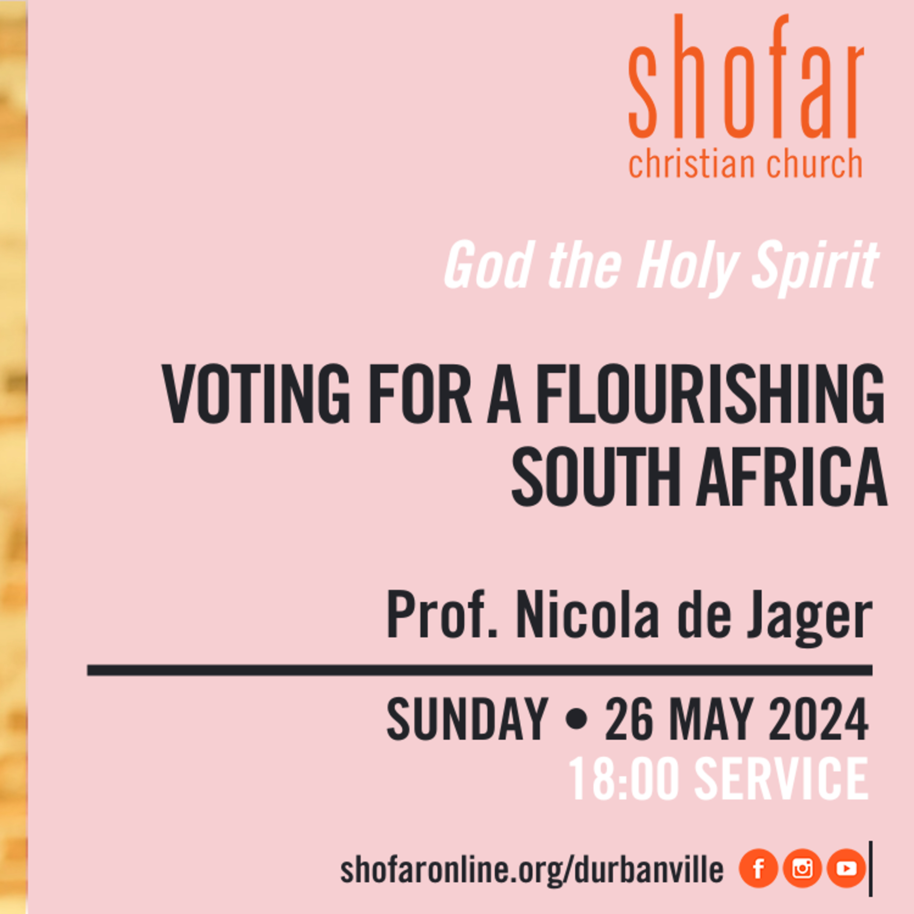 Voting for a flourishing South Africa - Prof. Nicola de Jager