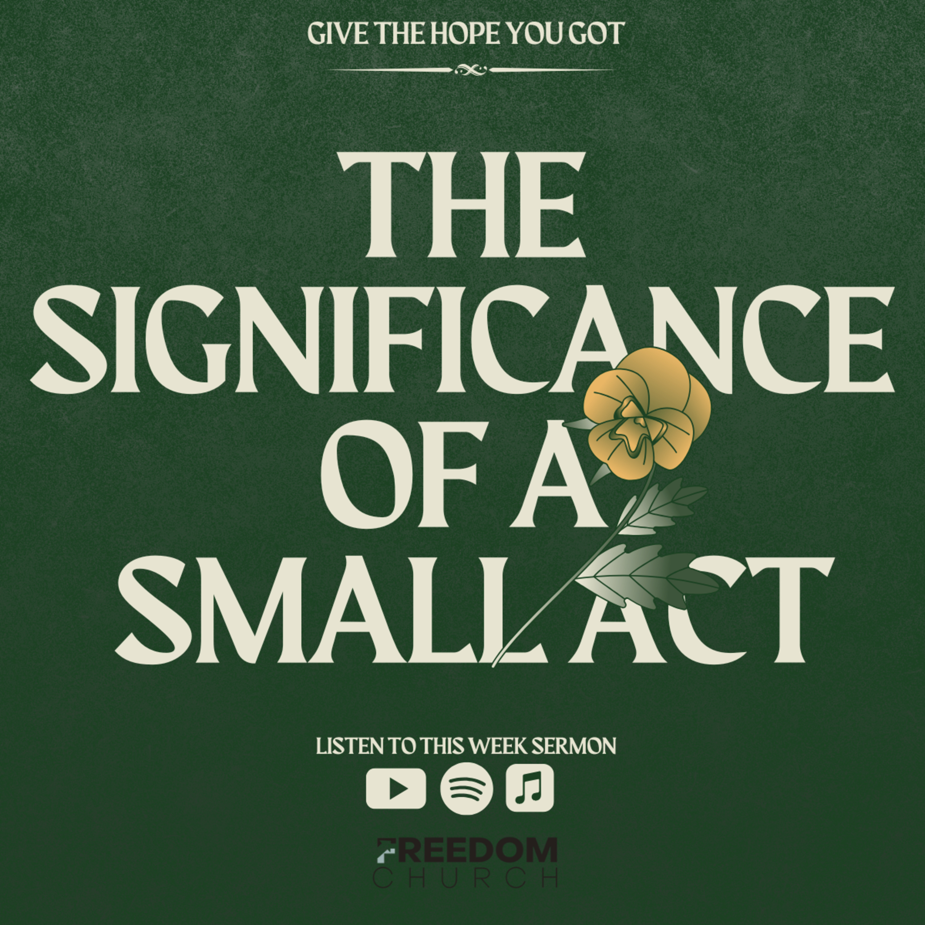 The Significance Of A Small Act | Pastor Craig Campbell episode artwork