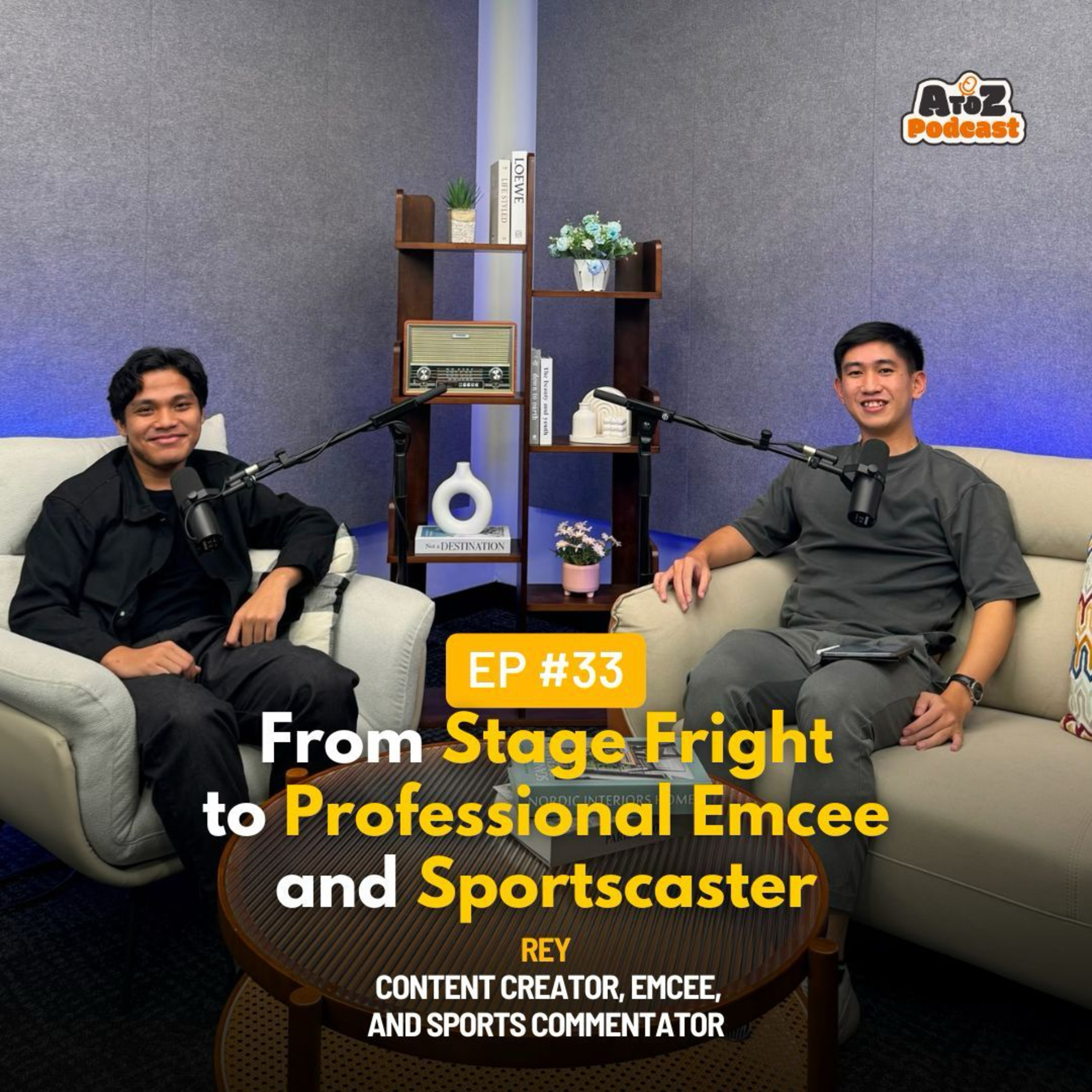 From Stage Fright to Professional Emcee and Sportscaster, Improve Your Public Speaking with Rey episode artwork