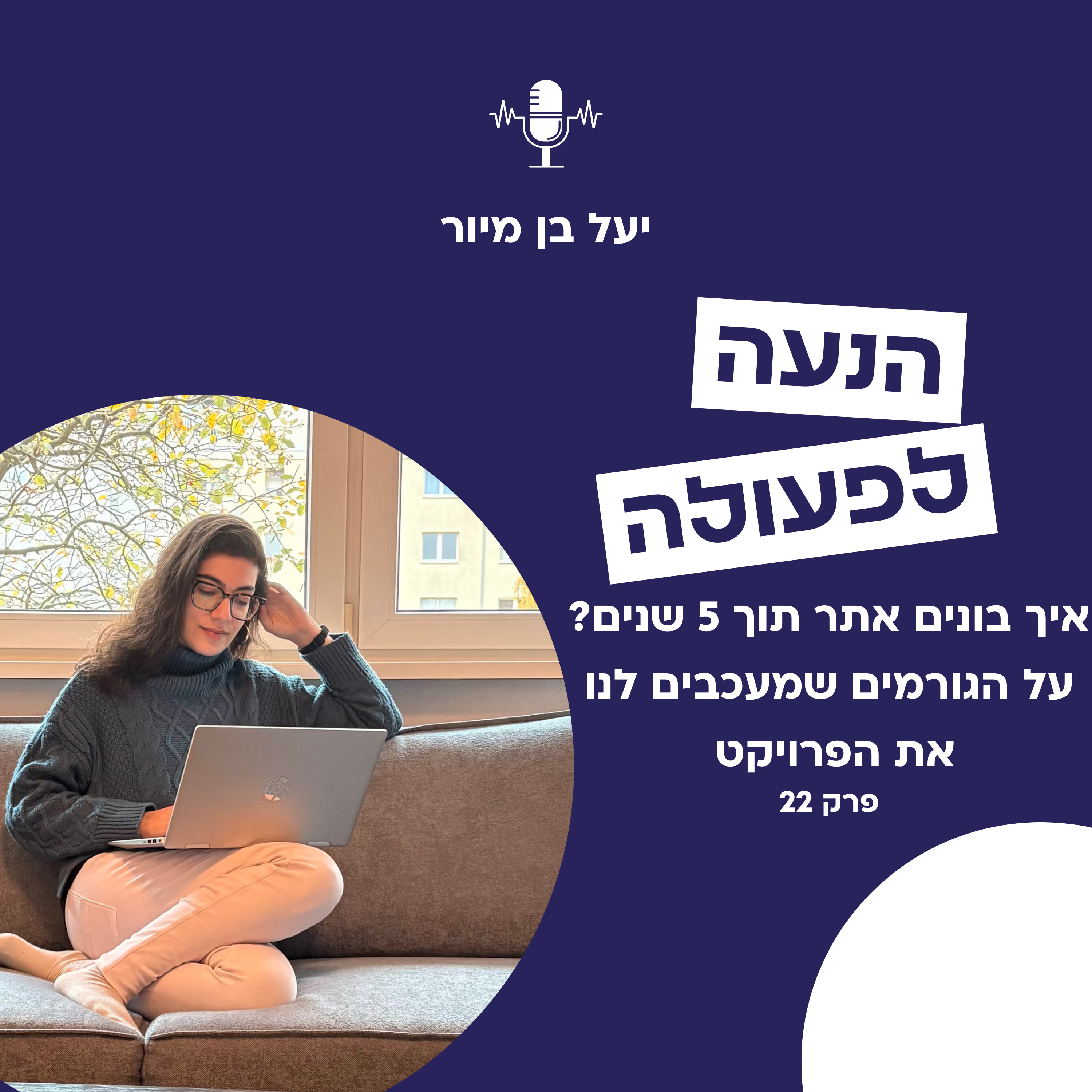 איך בונים אתר תוך 5 שנים? על הגורמים שמעכבים לנו את הפרויקט | פרק 22 episode artwork