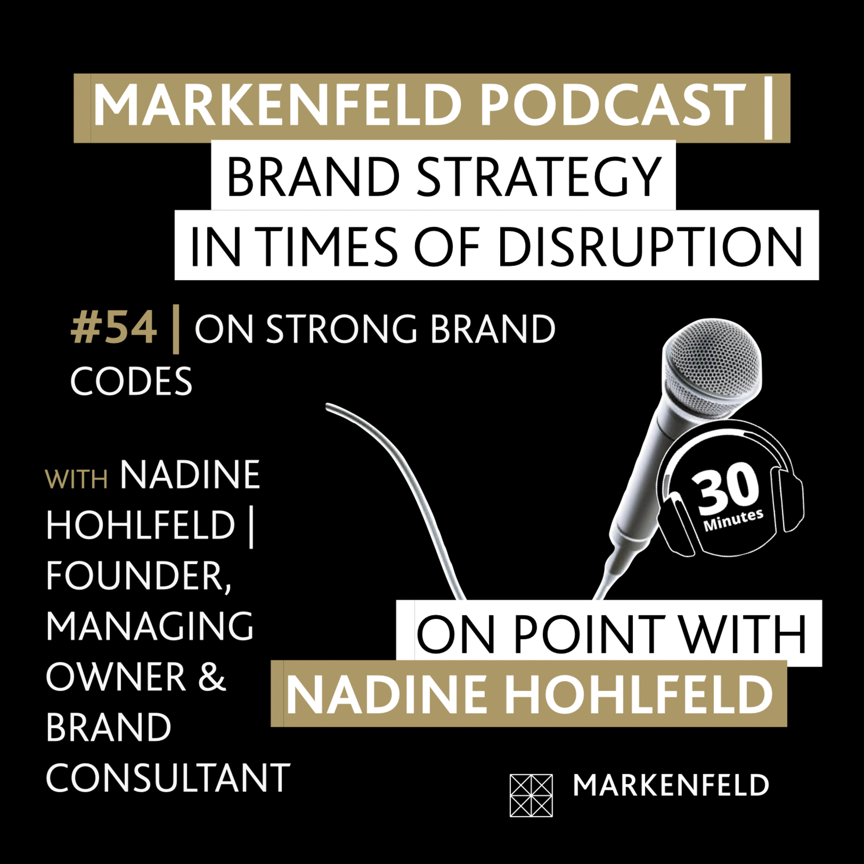 🔥 54 | ON STRONG BRAND CODES with NADINE HOHLFELD (FOUNDER, OWNER & BRAND CONSULTANT MARKENFELD) episode artwork