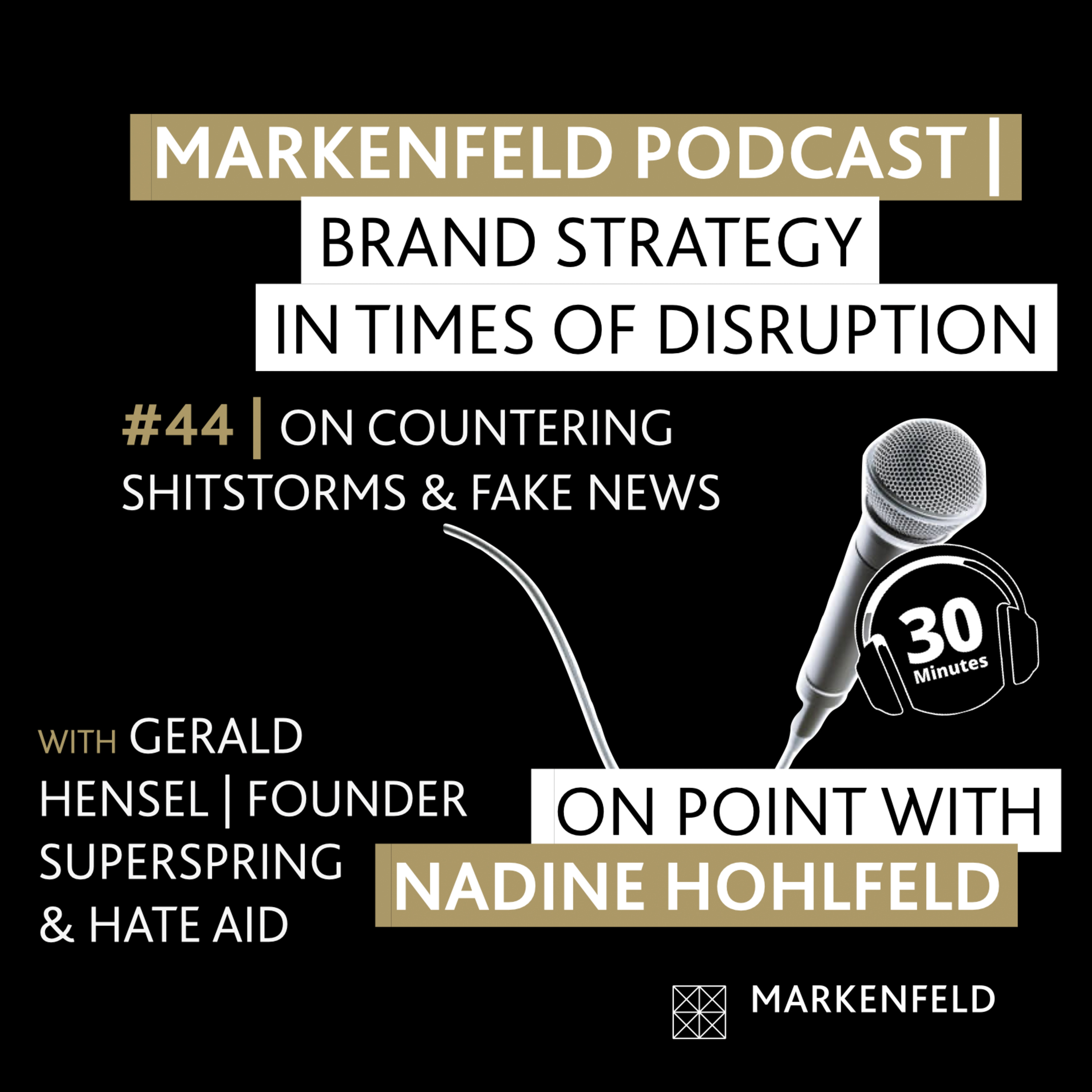 🔥 44 | ON COUNTERING SHITSTORMS AND FAKE NEWS with GERALD HENSEL (FOUNDER SUPERSPRING & HATE AID) episode artwork