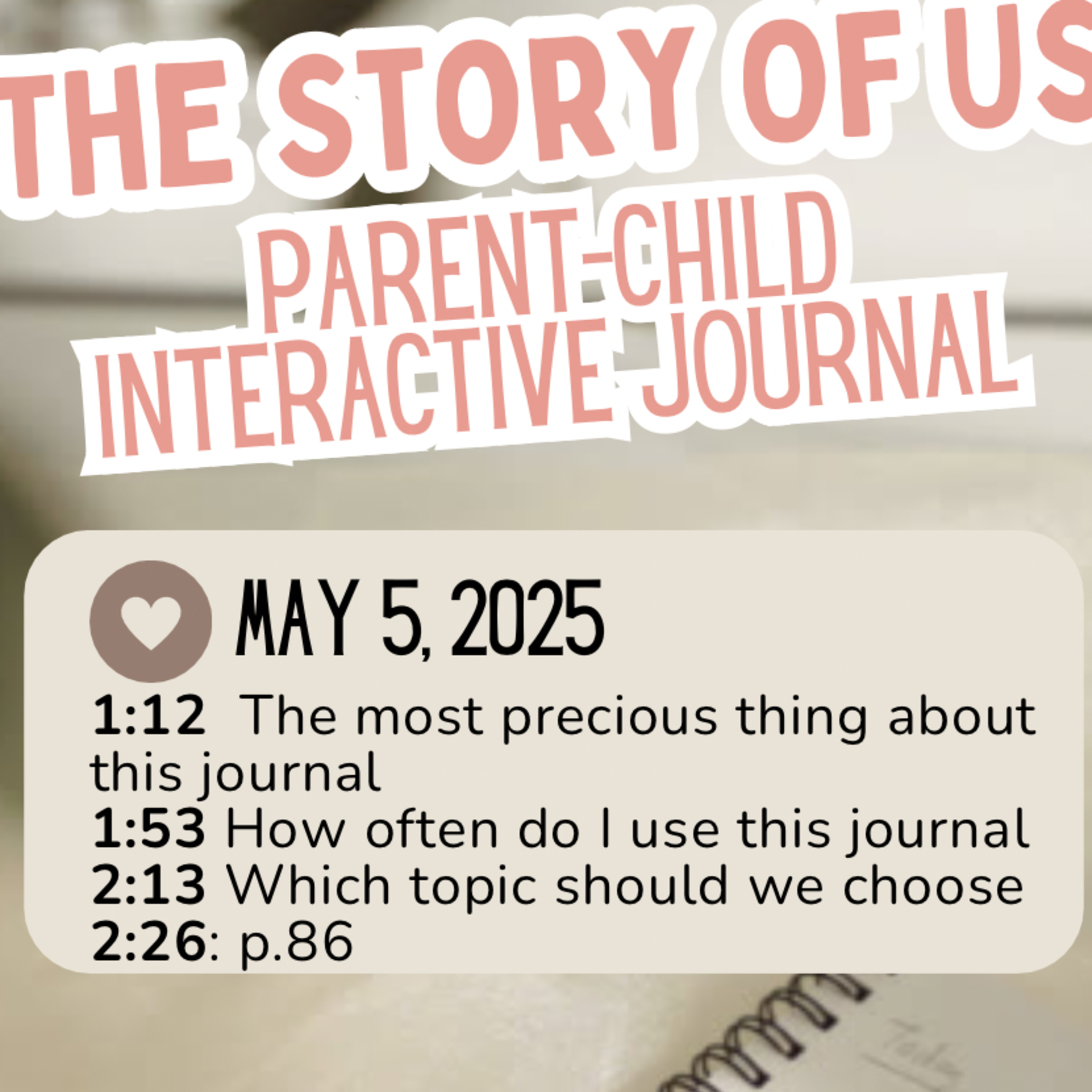 The Story Of Us: How to use it and p.86 episode artwork