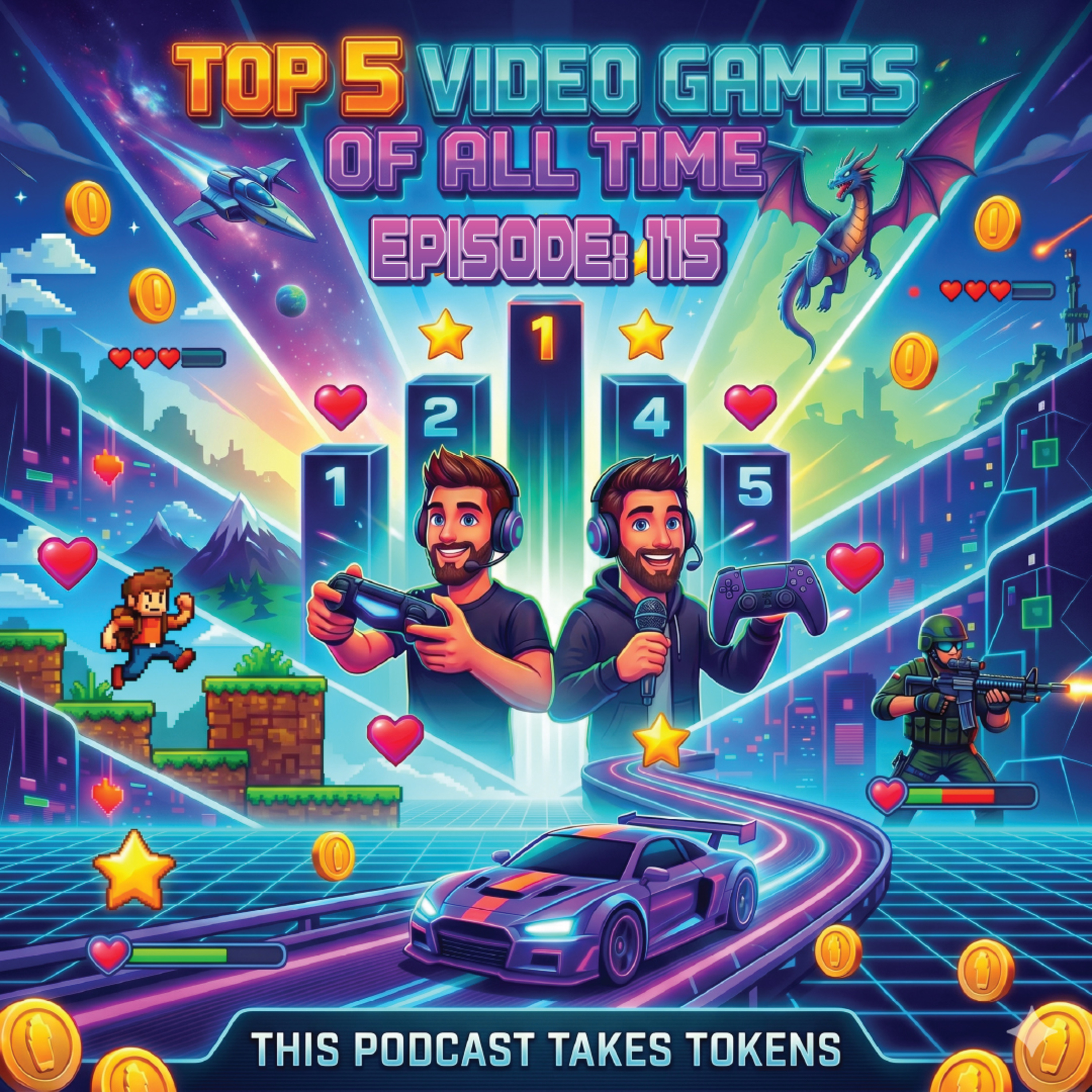 Our Top 5 Favorite Video Games of All Time | This Podcast Takes Tokens - Episode 115 episode artwork