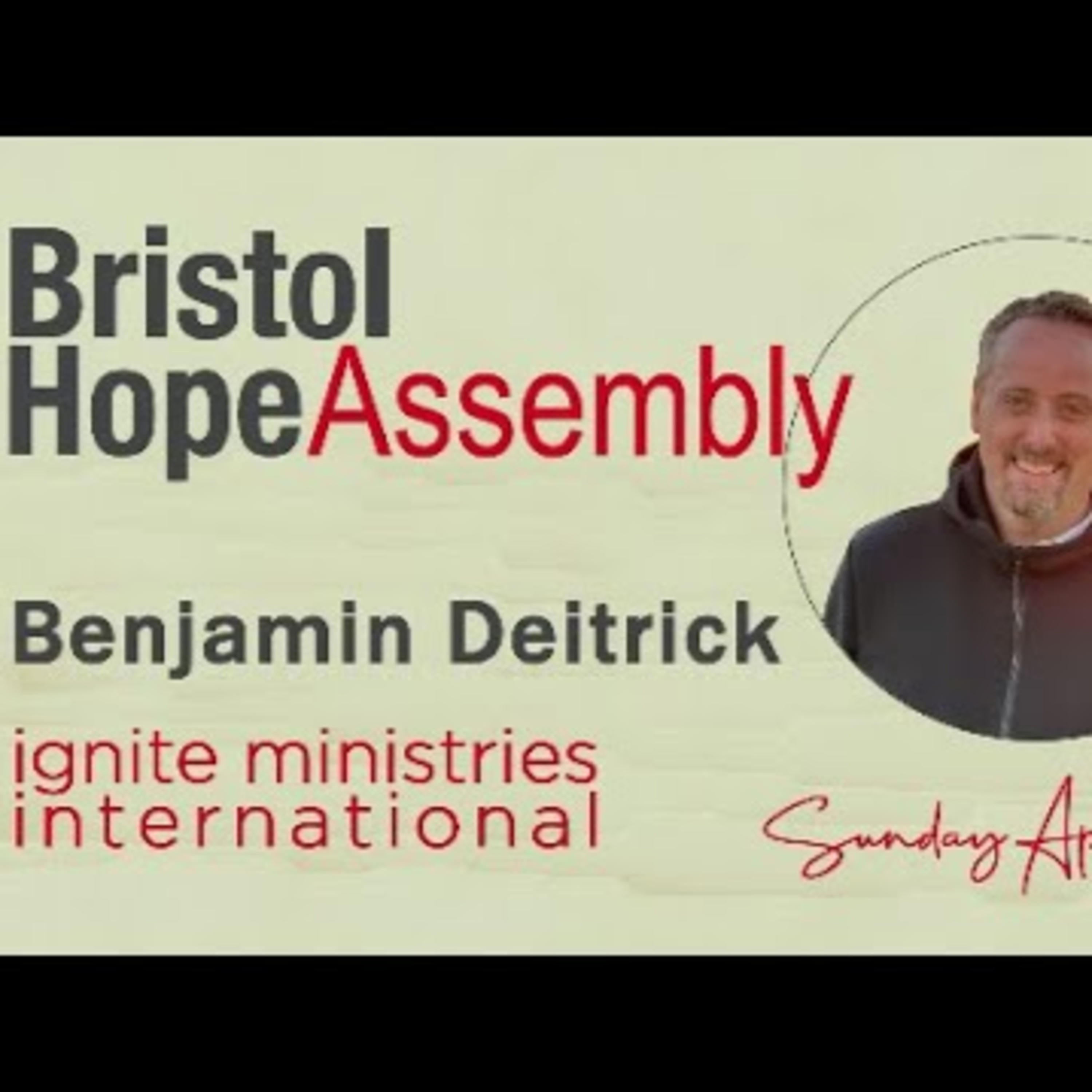 Sunday April 27th - Special Guest Benjamin Deitrick episode artwork
