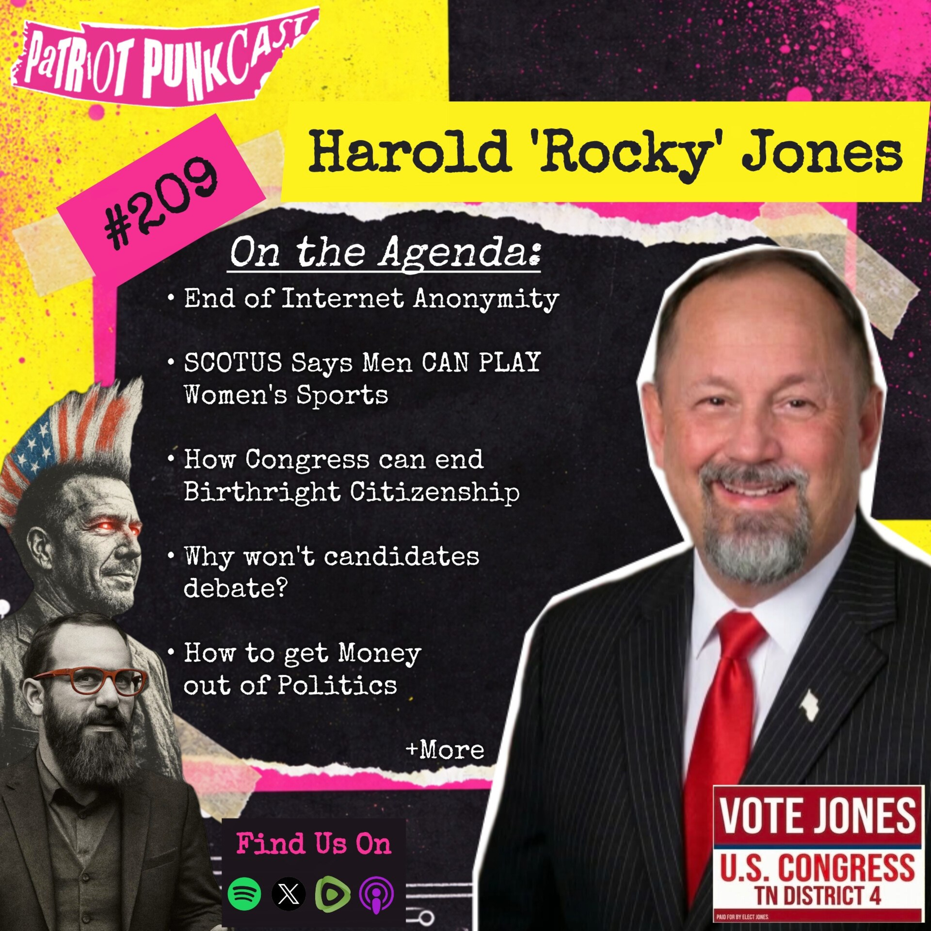 Patriot Punkcast #209 - Harold 'Rocky' Jones episode artwork