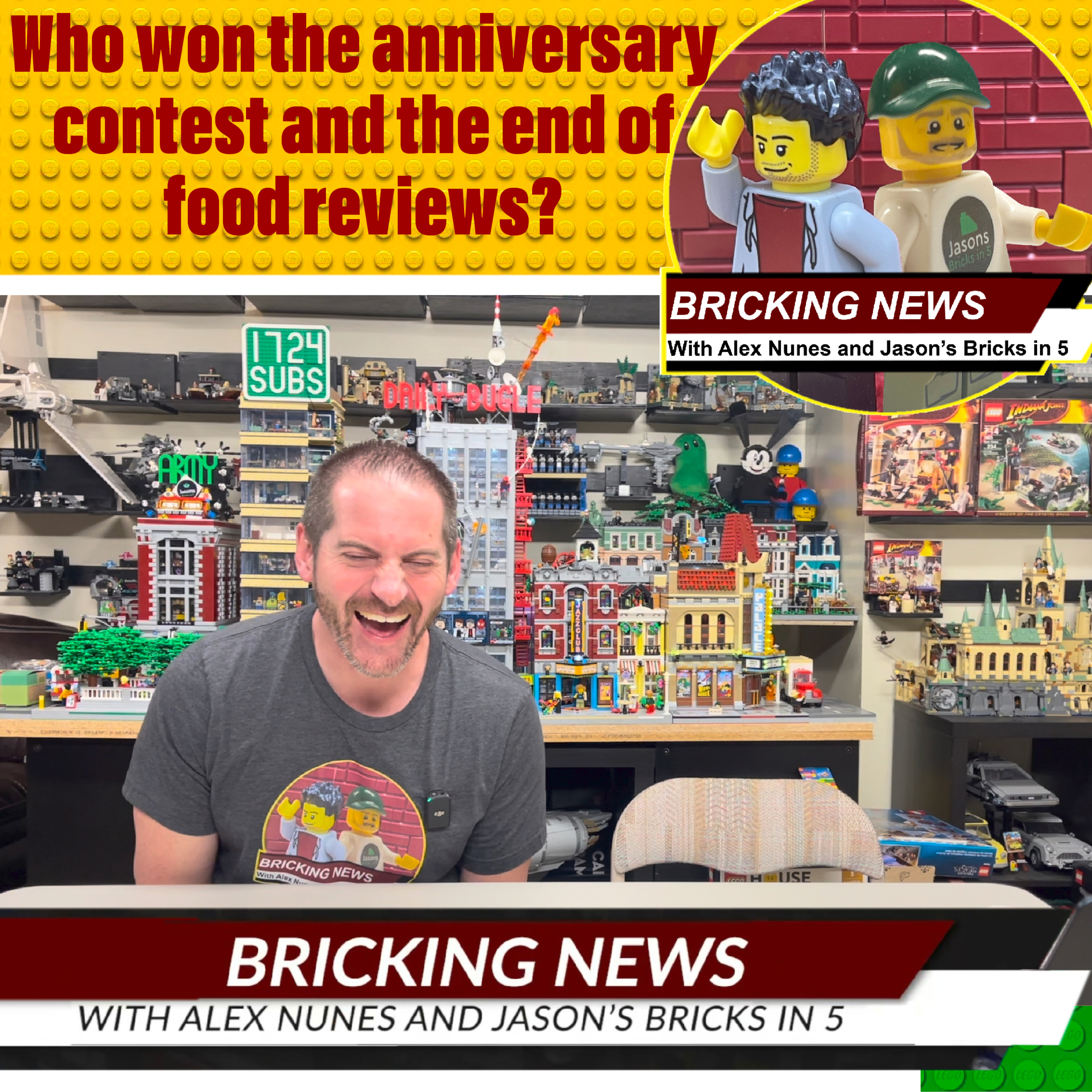 The Bricking News Anniversary Contest Winner and no more food reviews? episode artwork