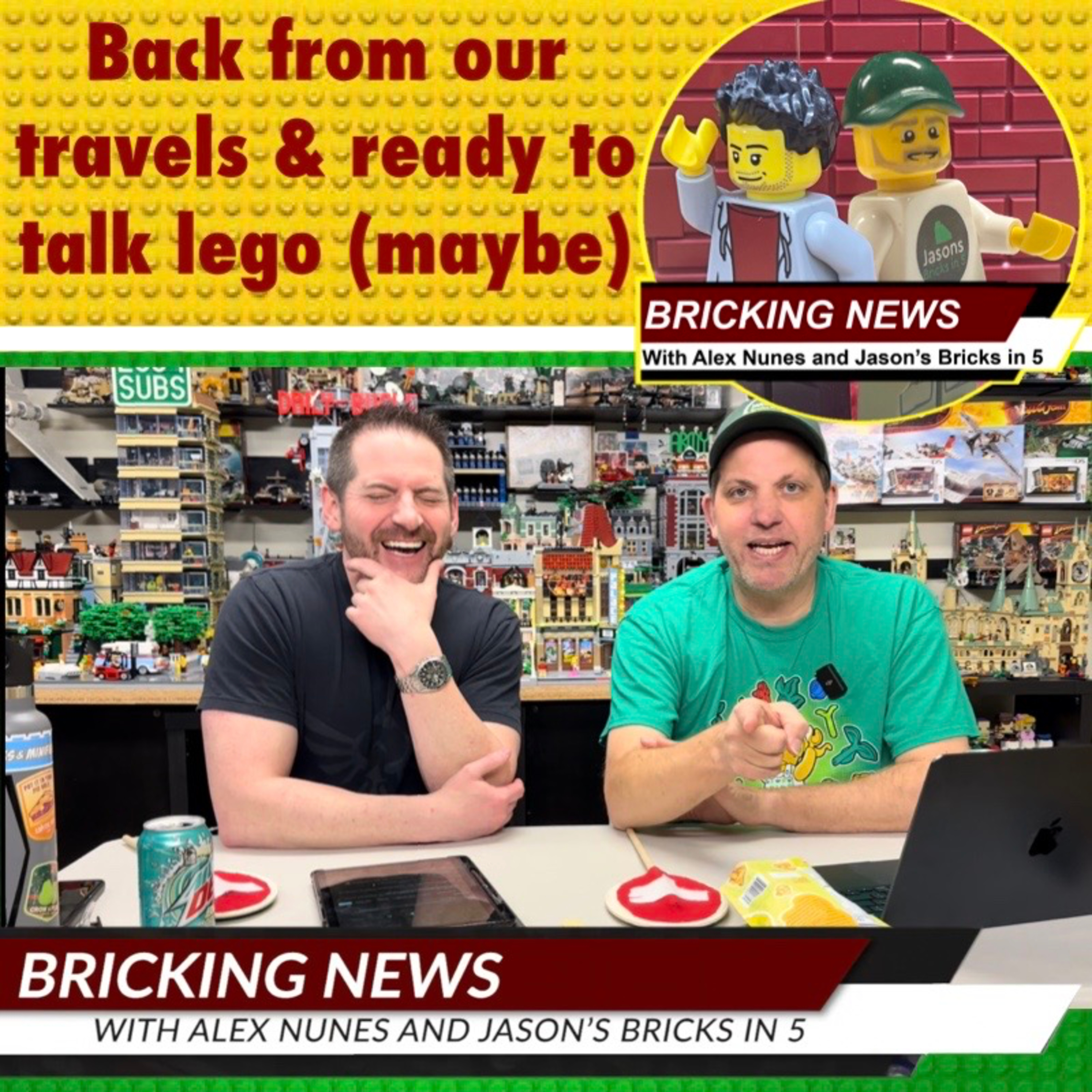 Back from our travels and ready to talk Lego (maybe) episode artwork