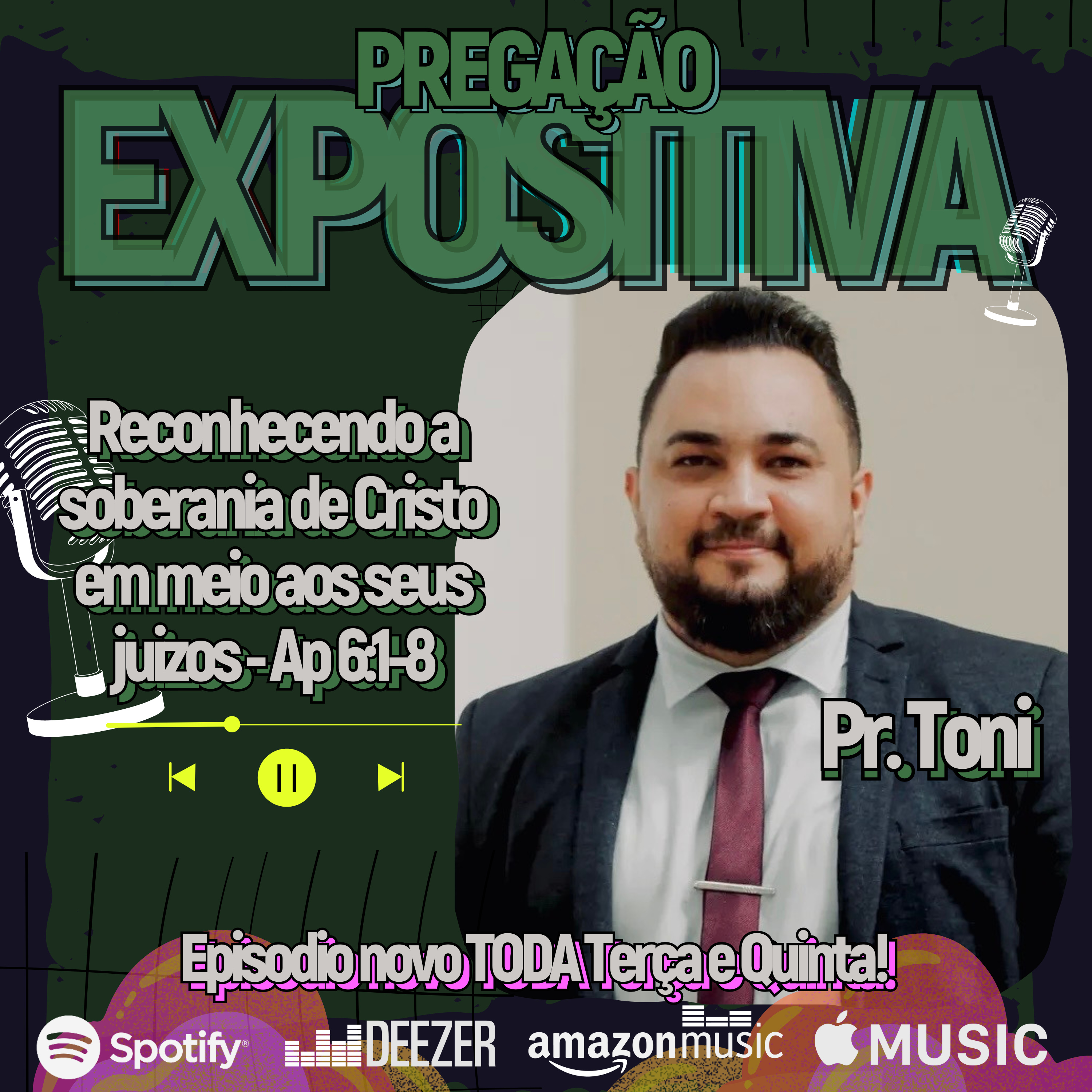Reconhecendo a soberania de Cristo em meio aos seus juizos - Ap 6:1-8 | Rev. Toni Moura I 28SET2025 episode artwork