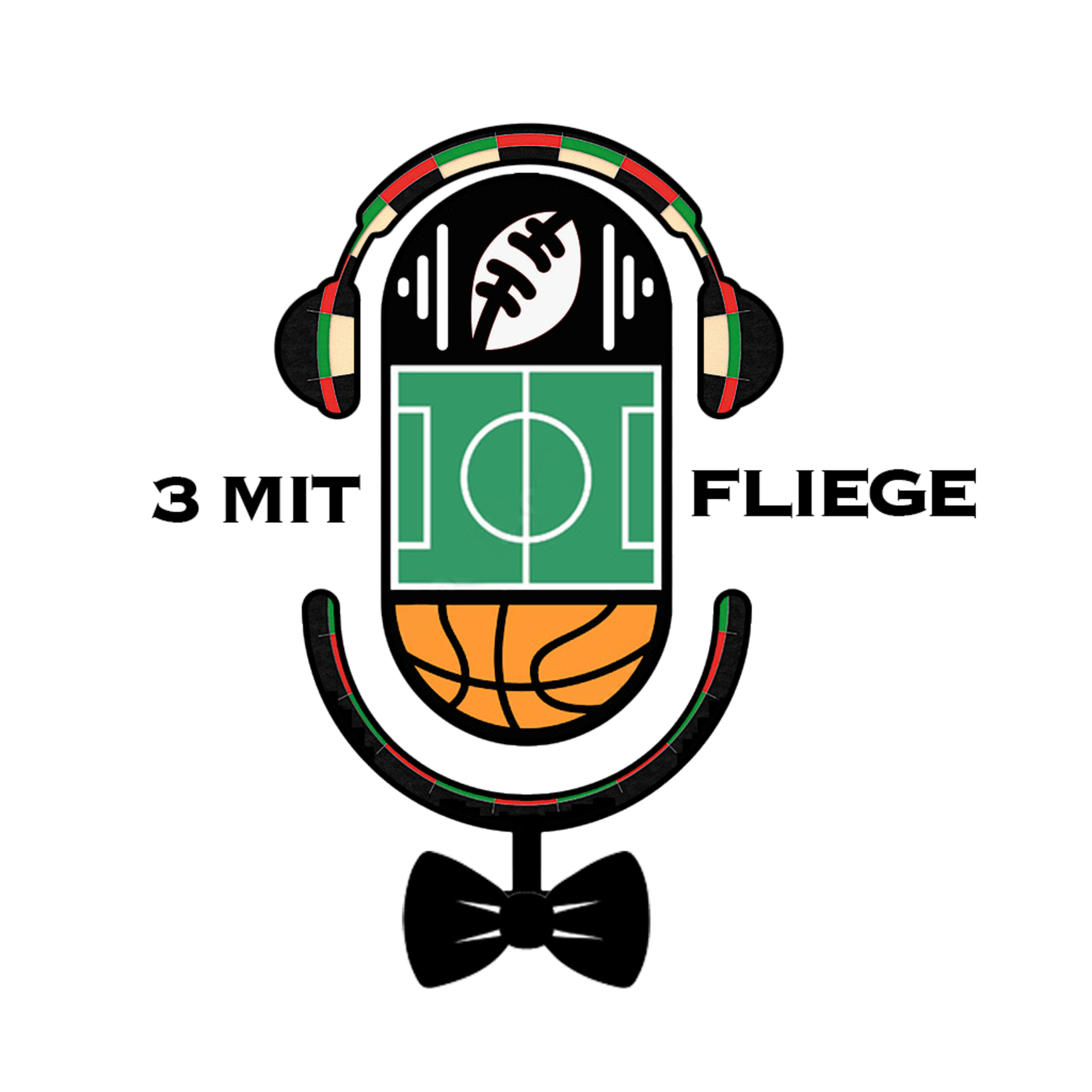 3 mit Fliege