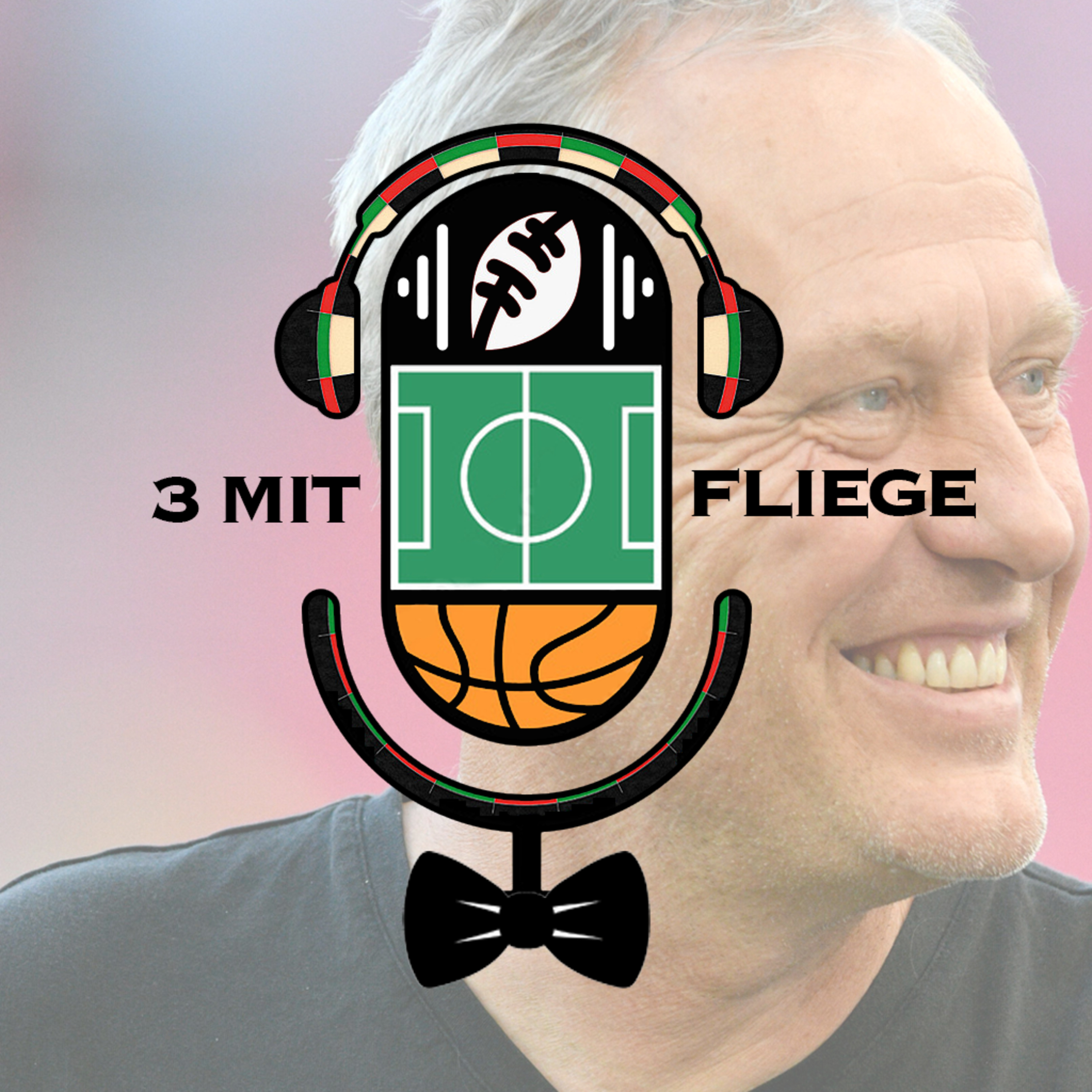 3 mit Fliege