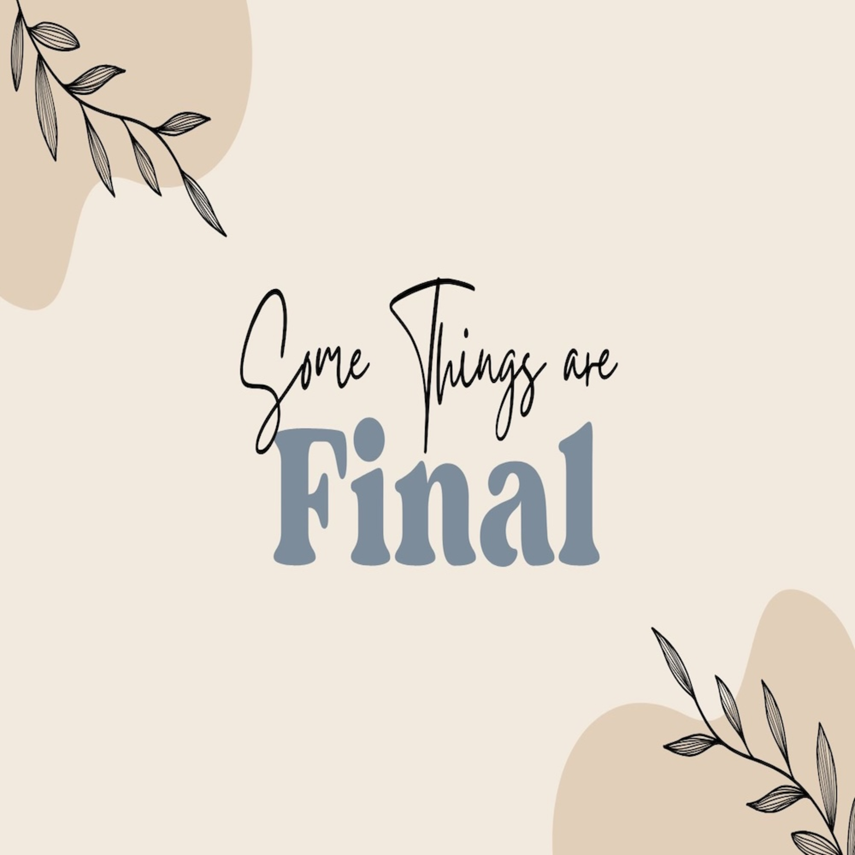 Some Things Are Final episode artwork