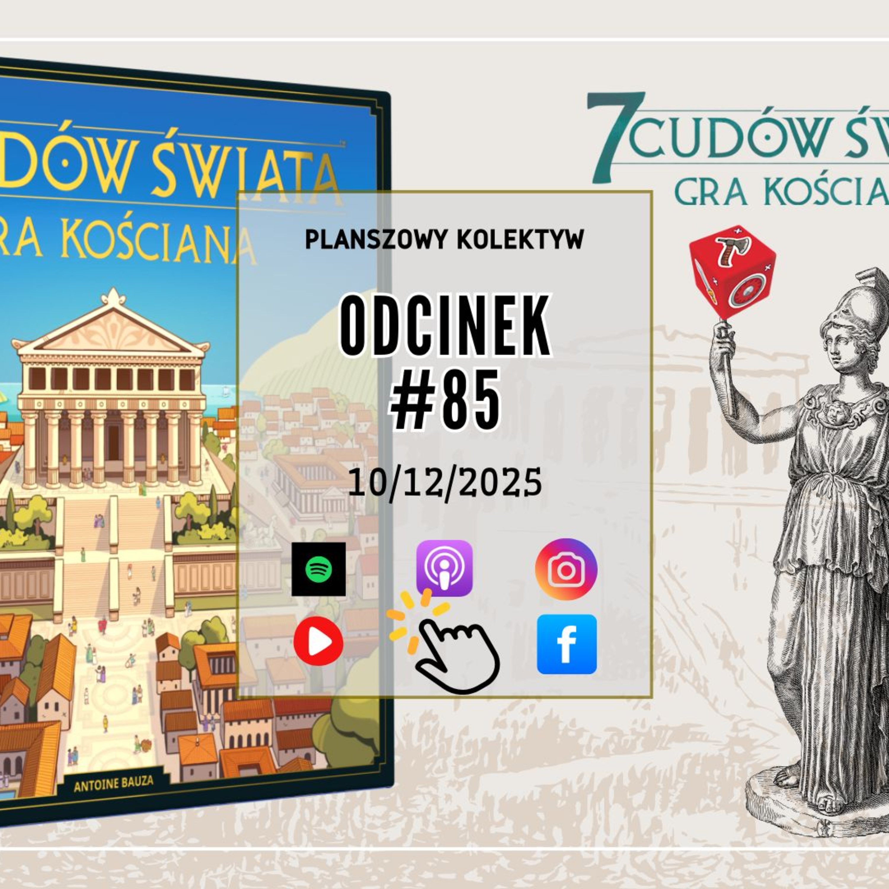 Planszowy Kolektyw #85 Tu się nawet nie rzuca kostkami czyli "7 Cudów Świata Gra Kościana"