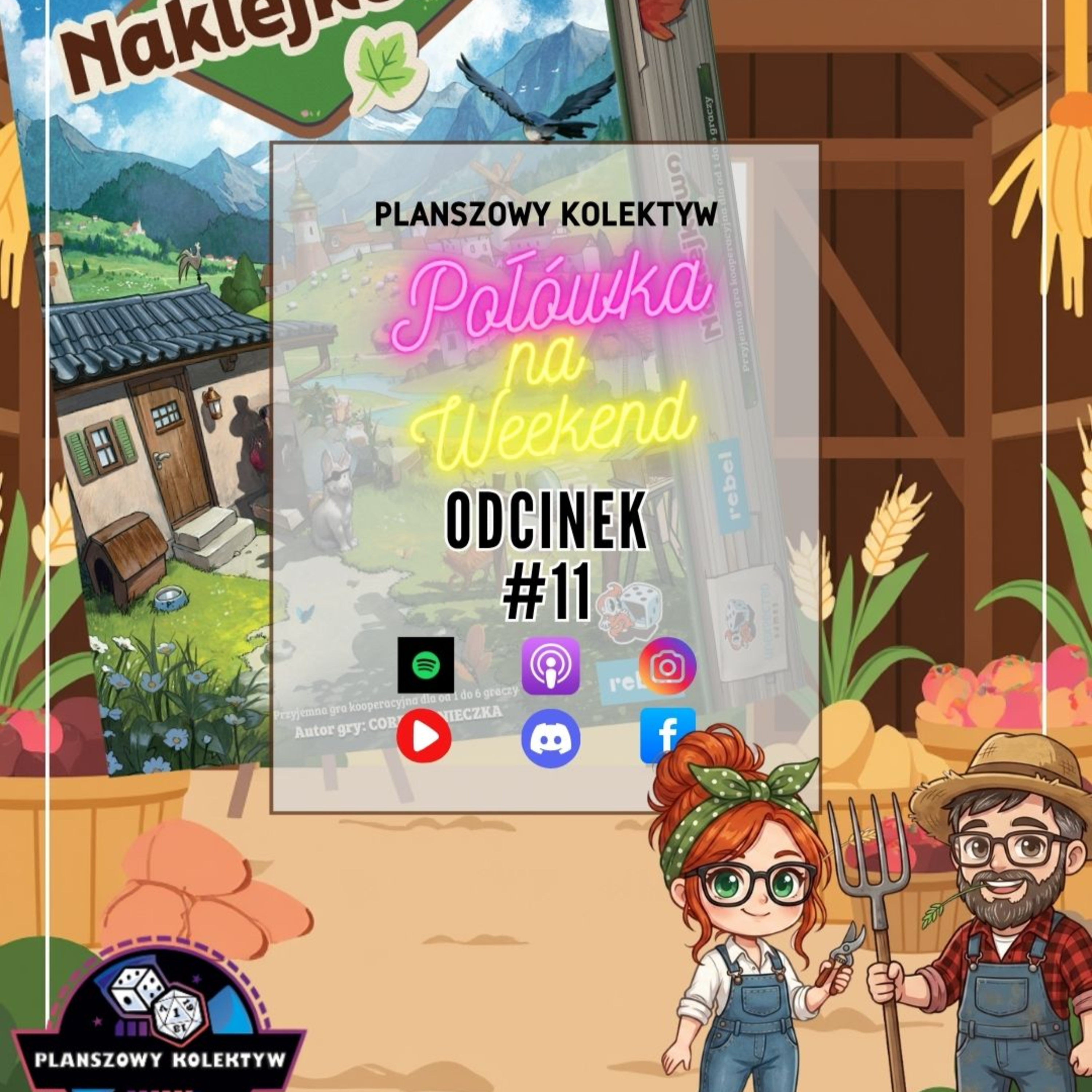 Planszowy Kolektyw - Naklejkowo, czyli co gdzie i komu przykleić | Połówka na weekend #11 episode artwork