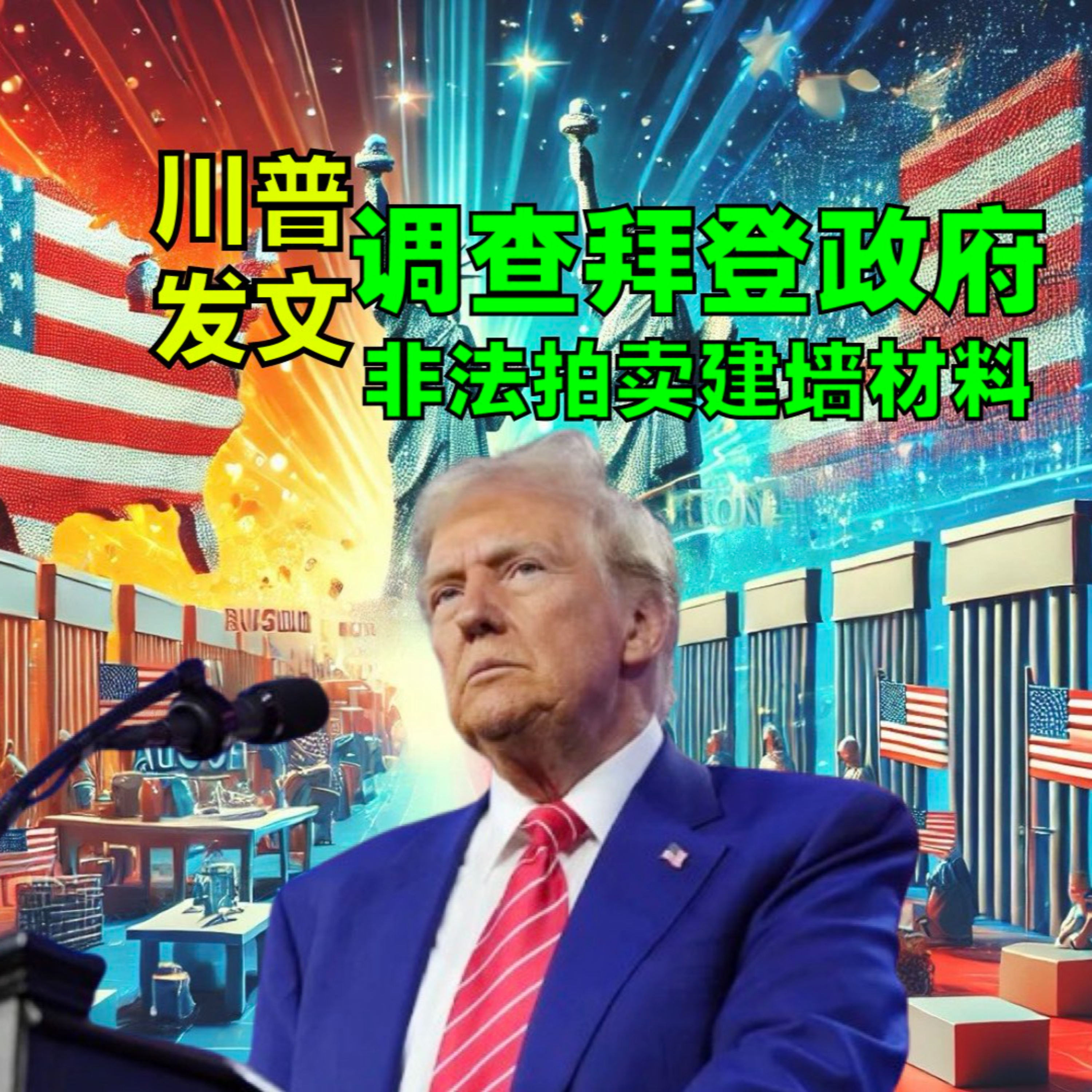 川普发文：法官将调查拜登政府非法拍卖建墙材料 episode artwork