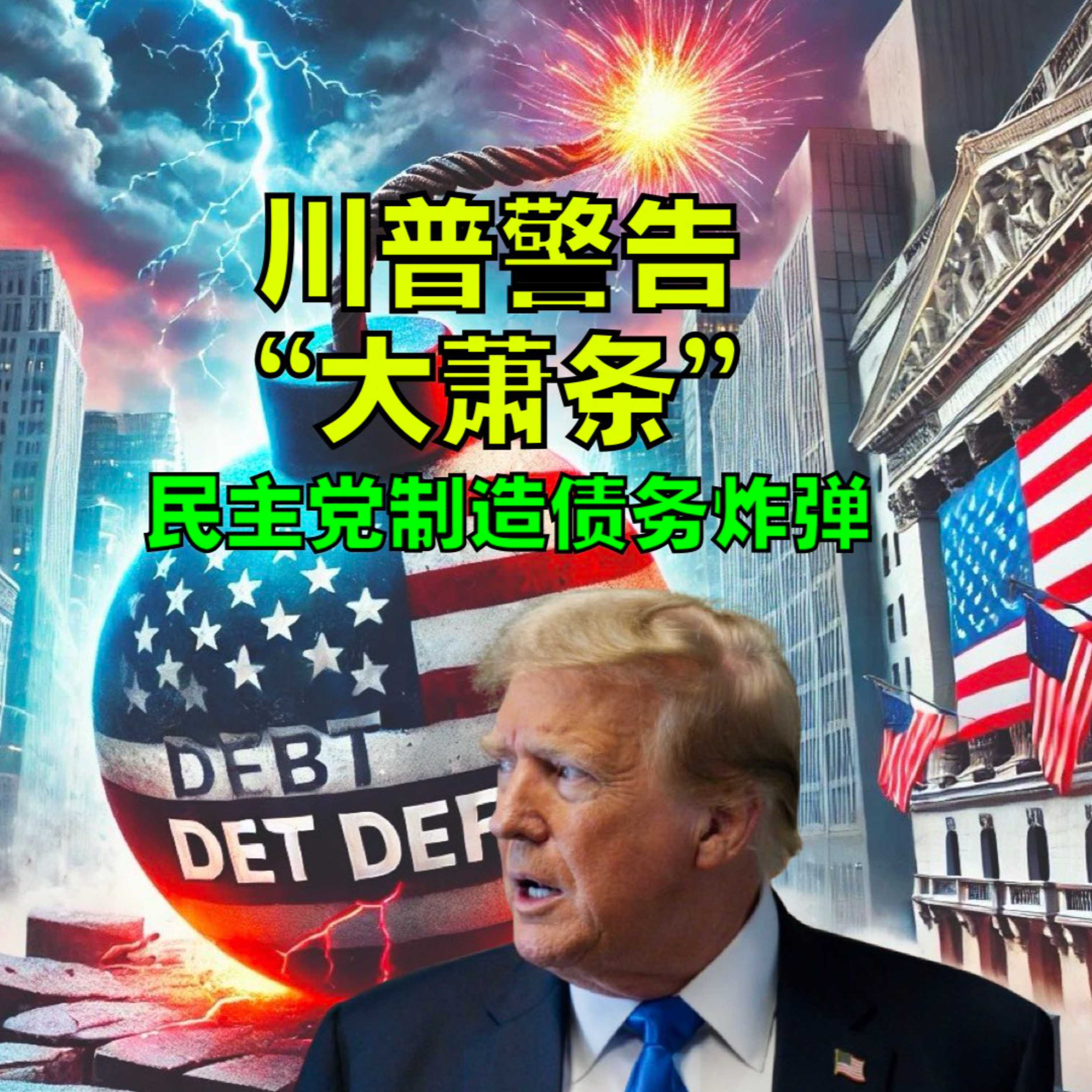 川普警告“大萧条”炮轰民主党制造1929债务炸弹 episode artwork