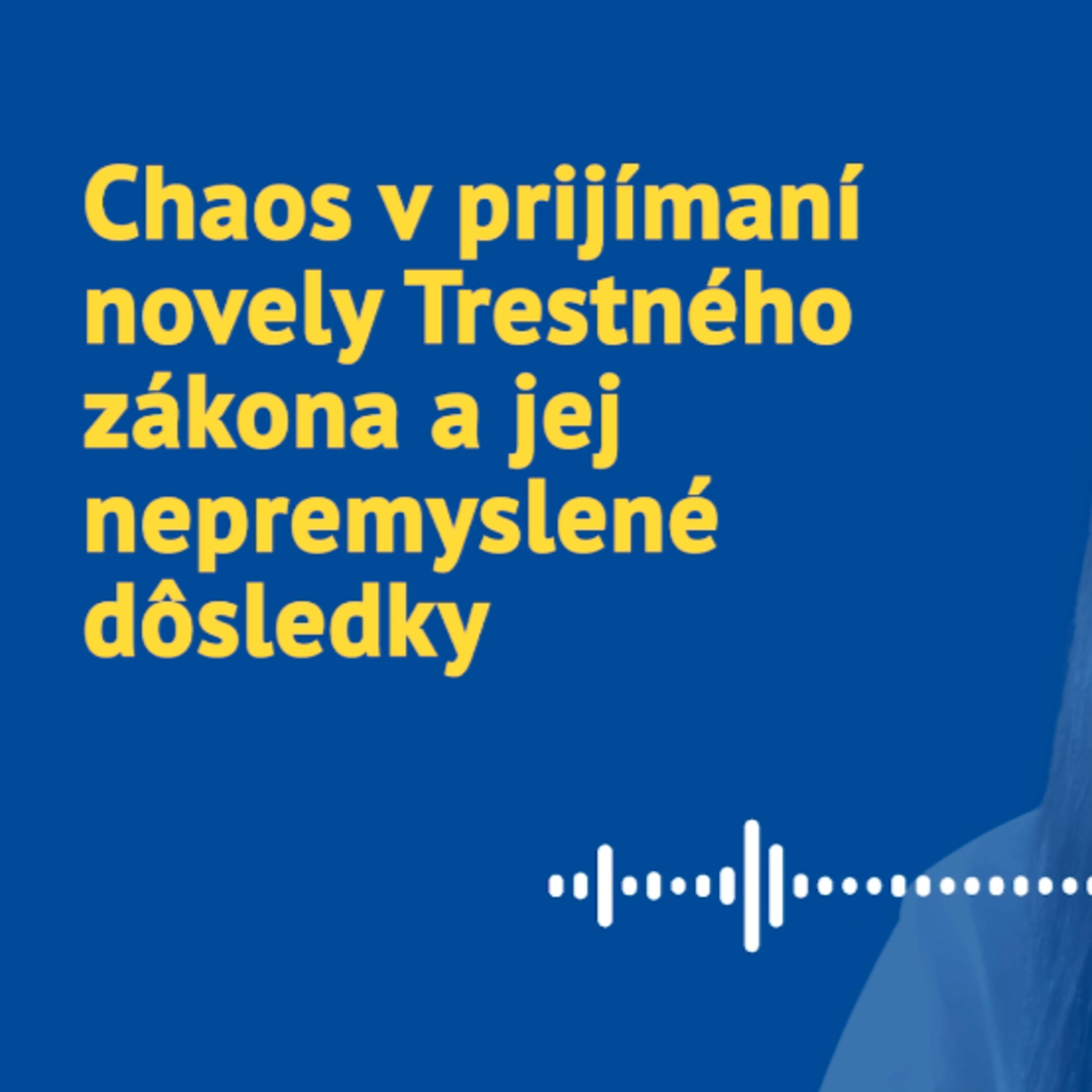 Chaos v prijímaní novely Trestného zákona a jej nepremyslené dôsledky episode artwork