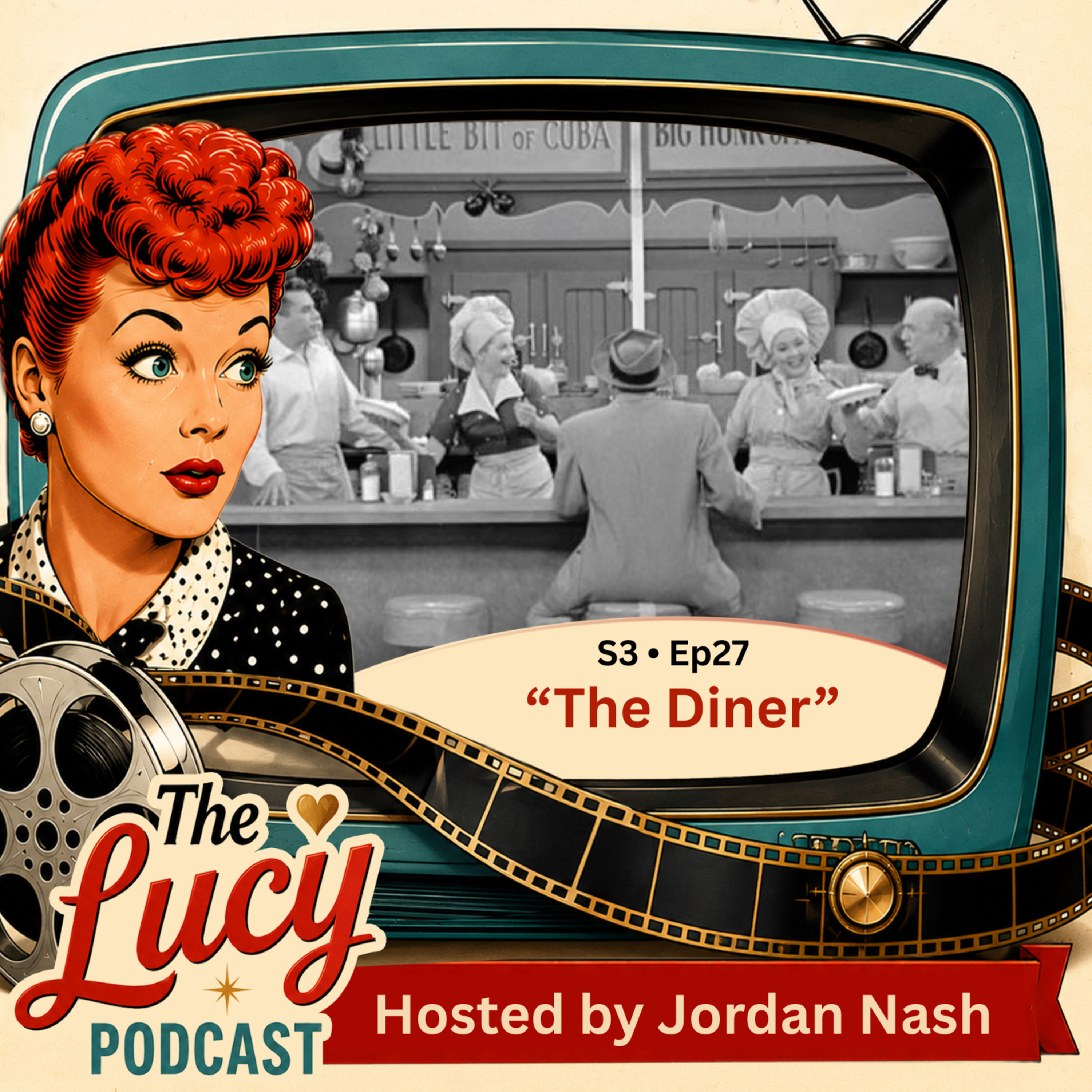 I Love Lucy S3 Ep27 “The Diner” episode artwork