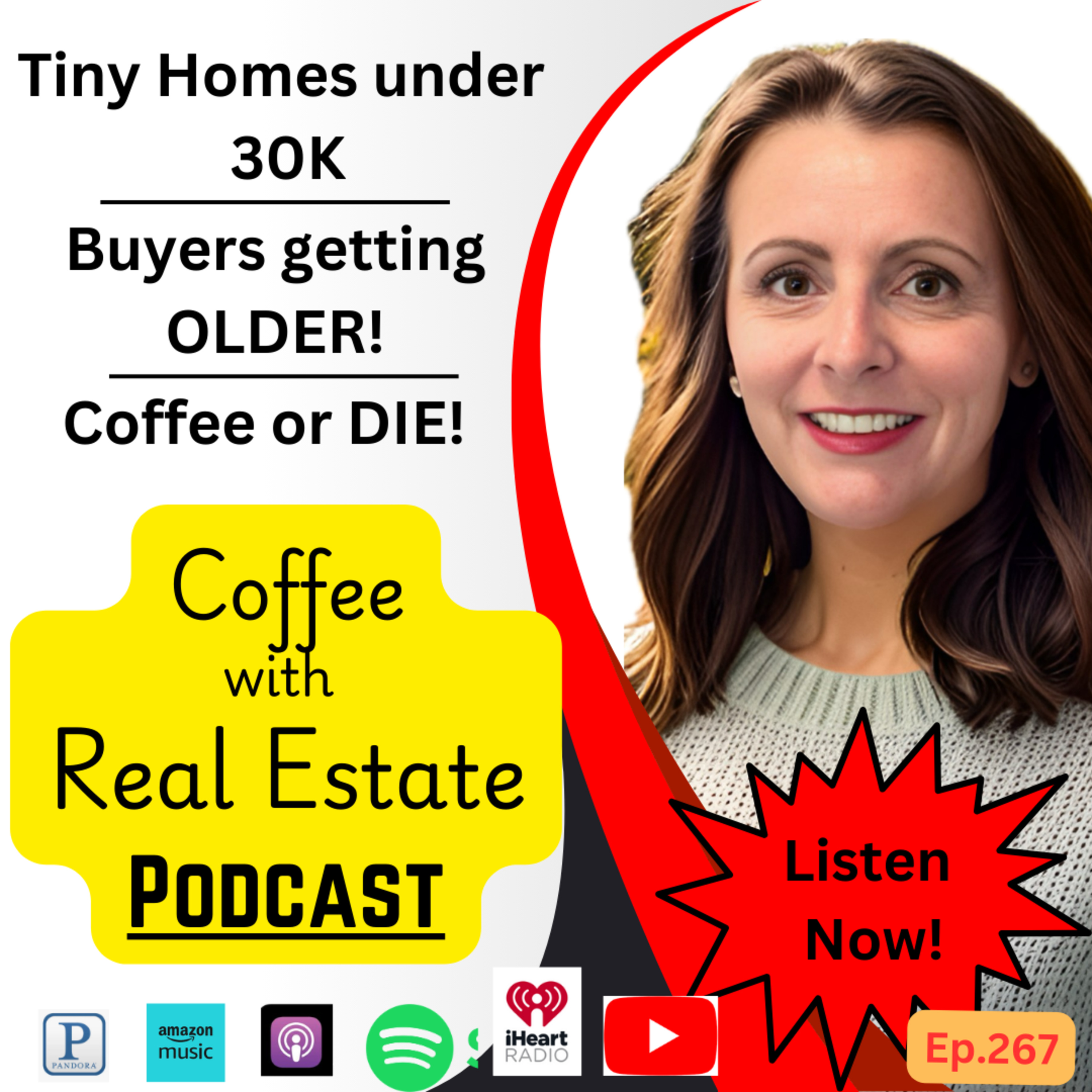 Tiny Houses from Amazon for 30K, Buyers getting older, Coffee or die episode artwork
