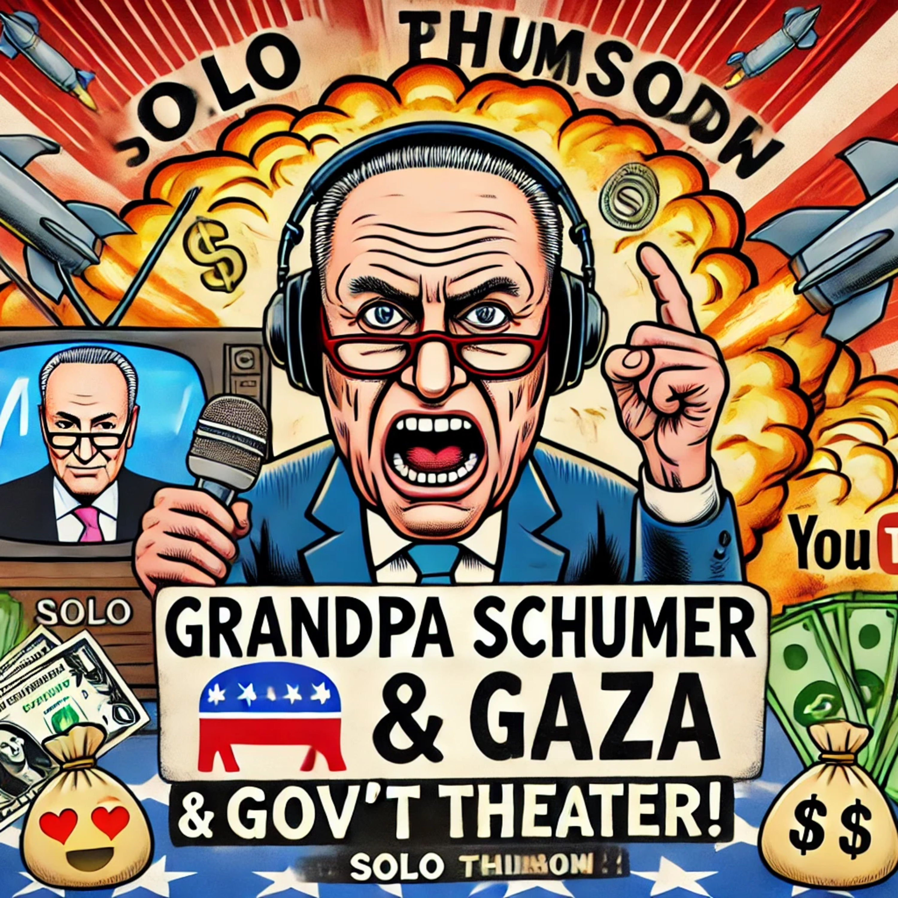 Grandpa Schumer, Gaza, and Government Theater episode artwork