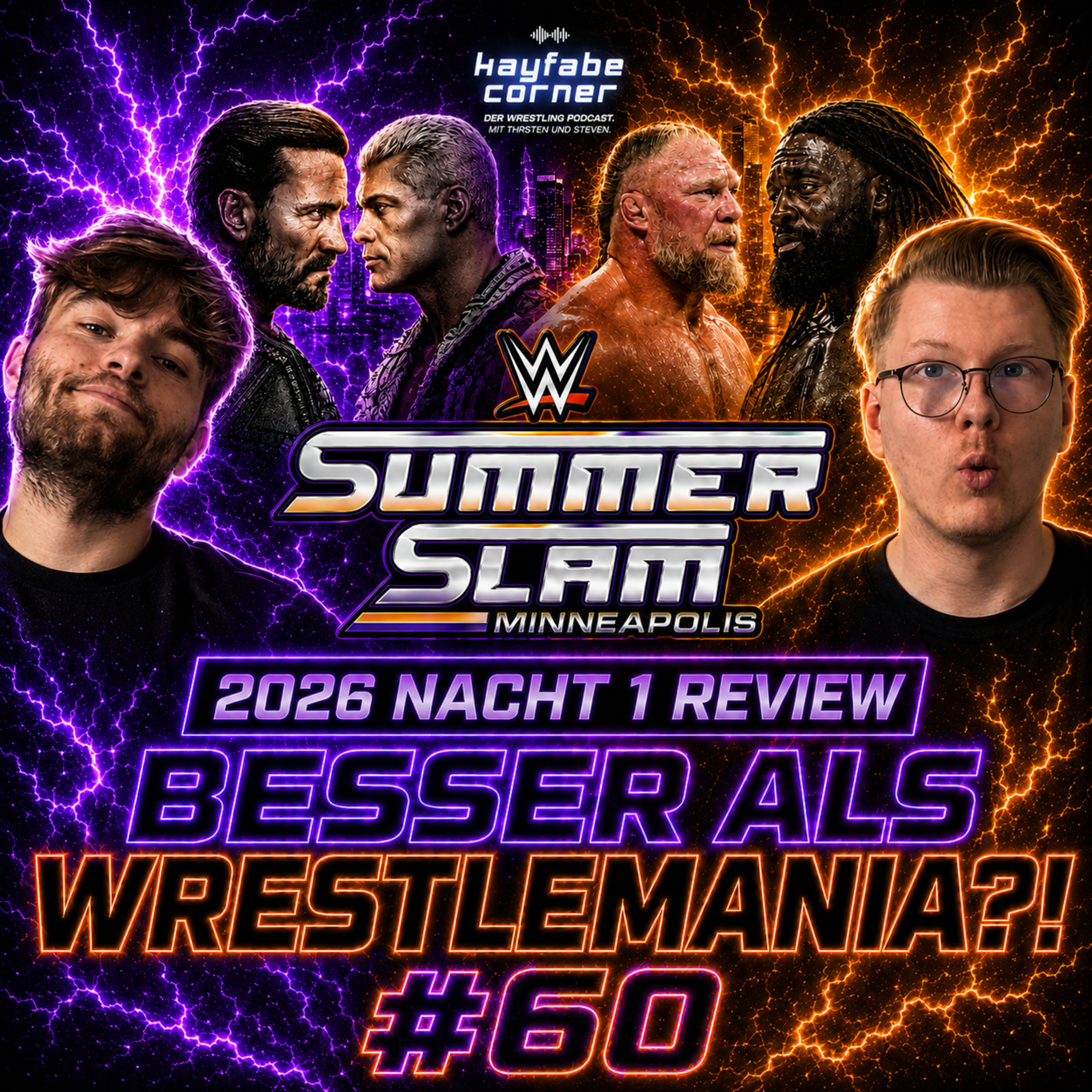 #60 WWE SummerSlam 2026 Nacht 1 Review: Besser als WrestleMania?! episode artwork