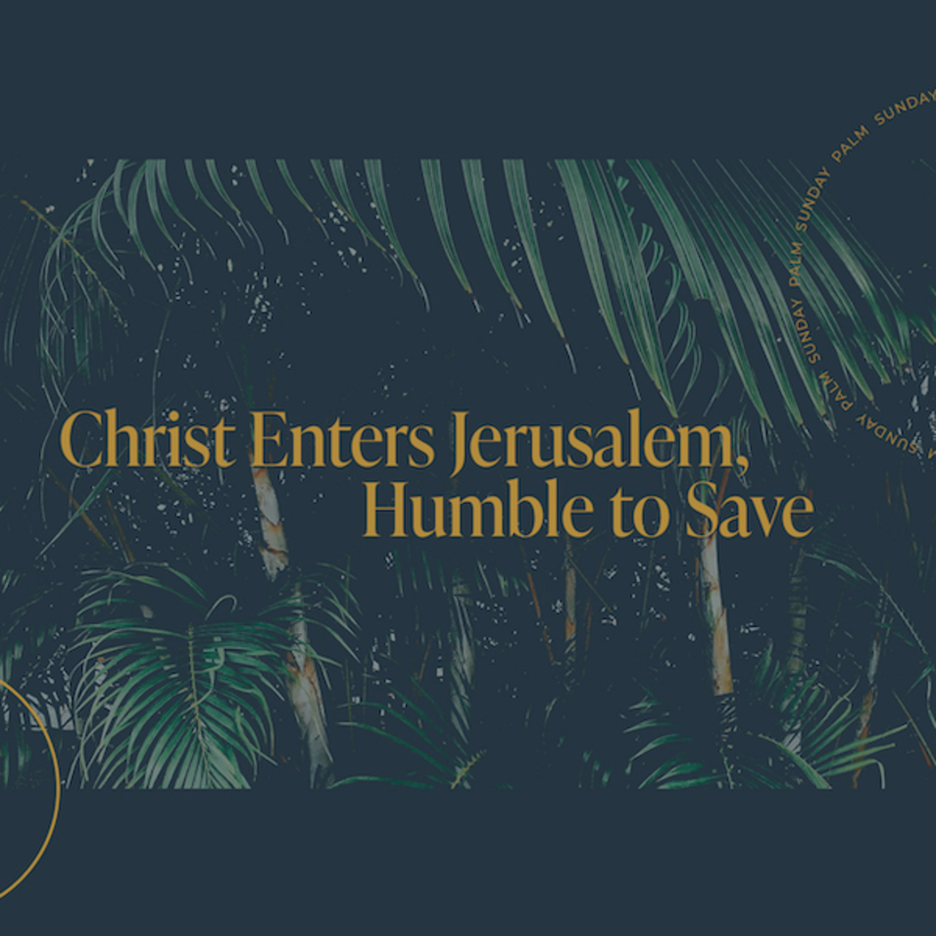 Christ Enters Jerusalem, Humble to Save episode artwork