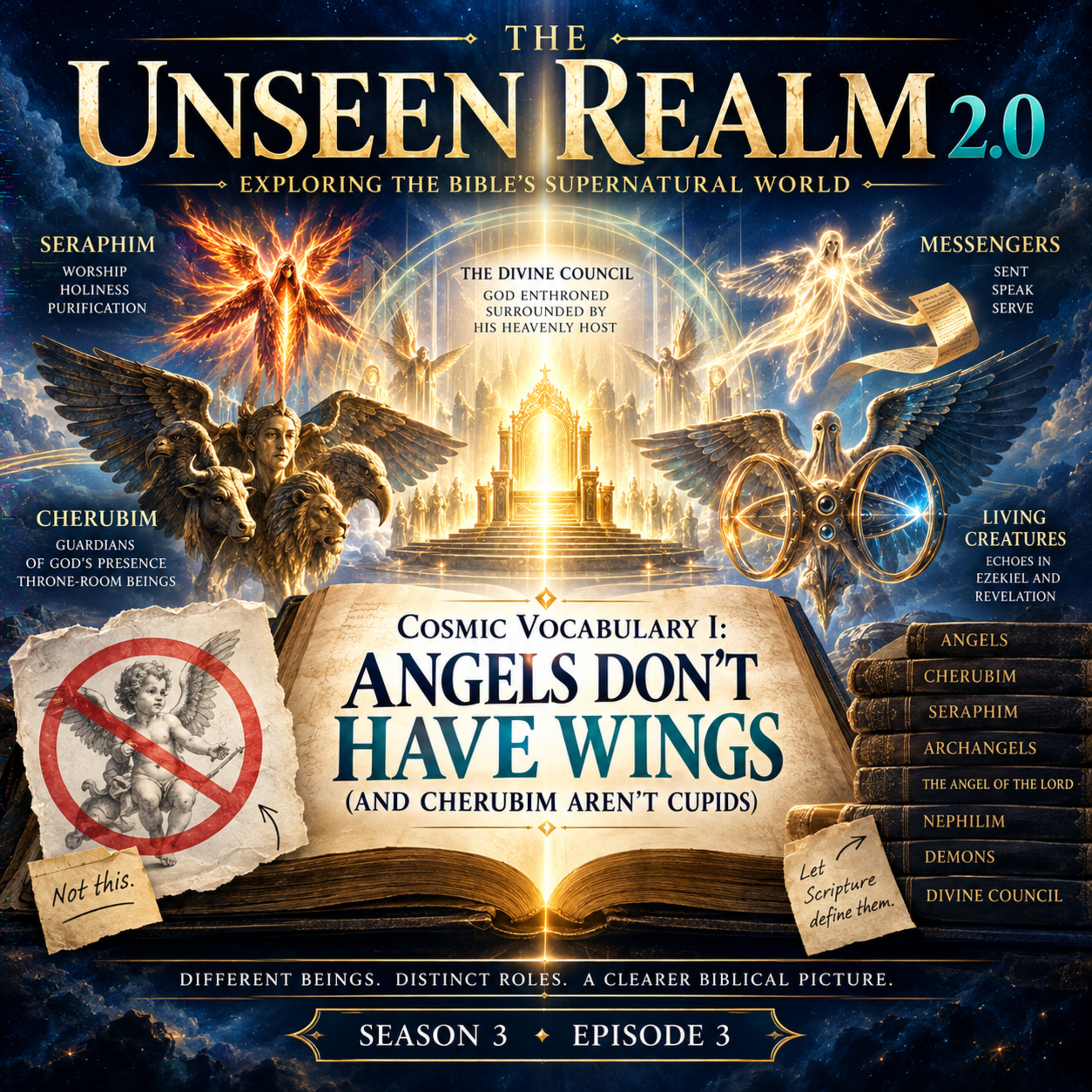 The Unseen Realm 2.0 | Cosmic Vocabulary I: Angels Don’t Have Wings (And Cherubim Aren’t Cupids)