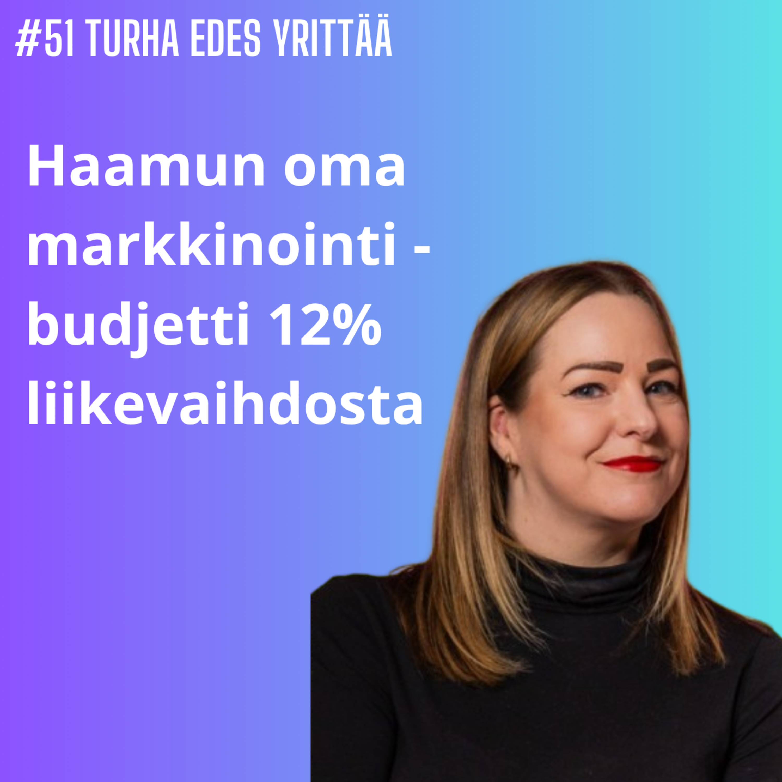 #51 Miksi pieni startup käyttää 12 % liikevaihdosta markkinointiin? episode artwork