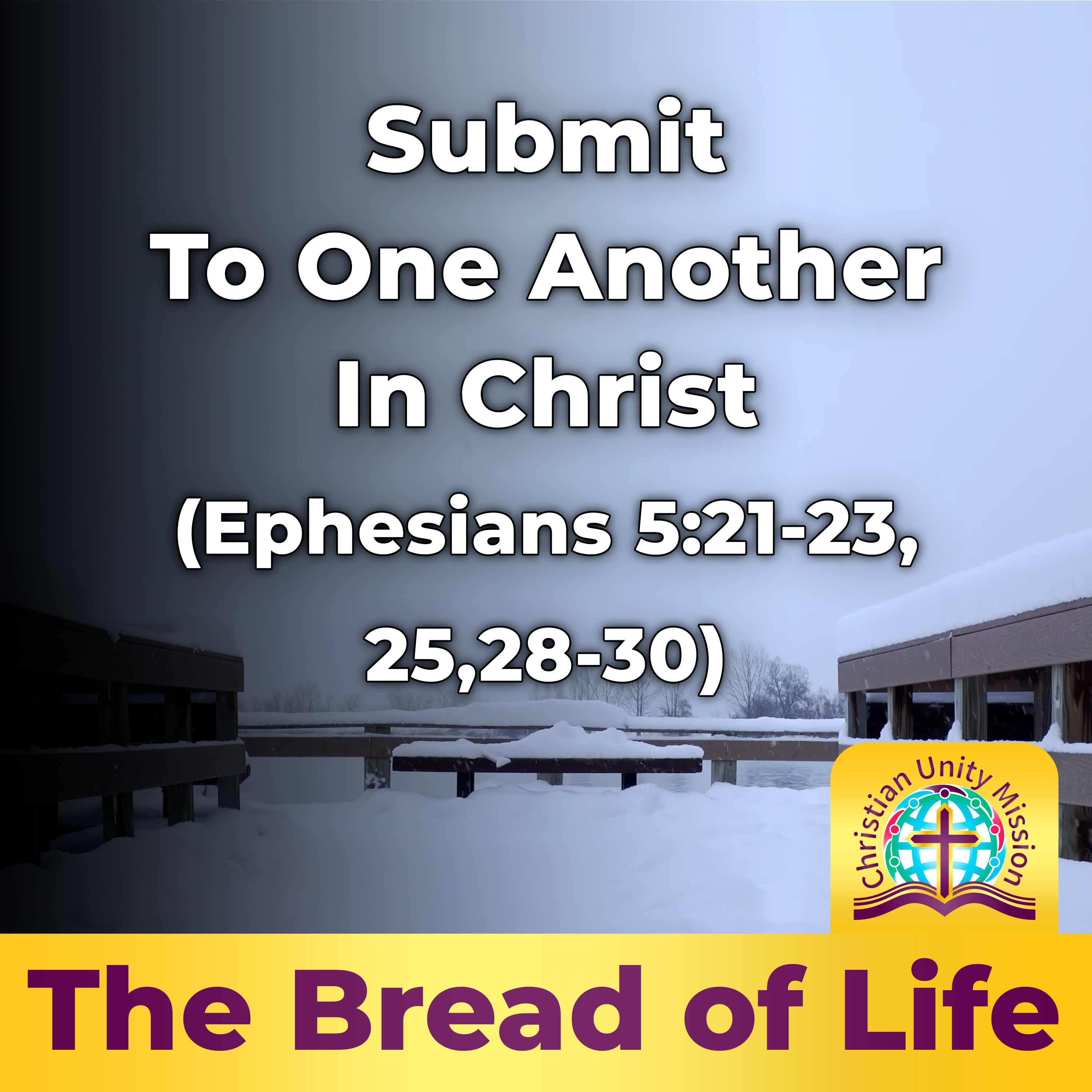 Submit To One Another In Christ (Ephesians 5:21-23, 25,28-30) episode artwork