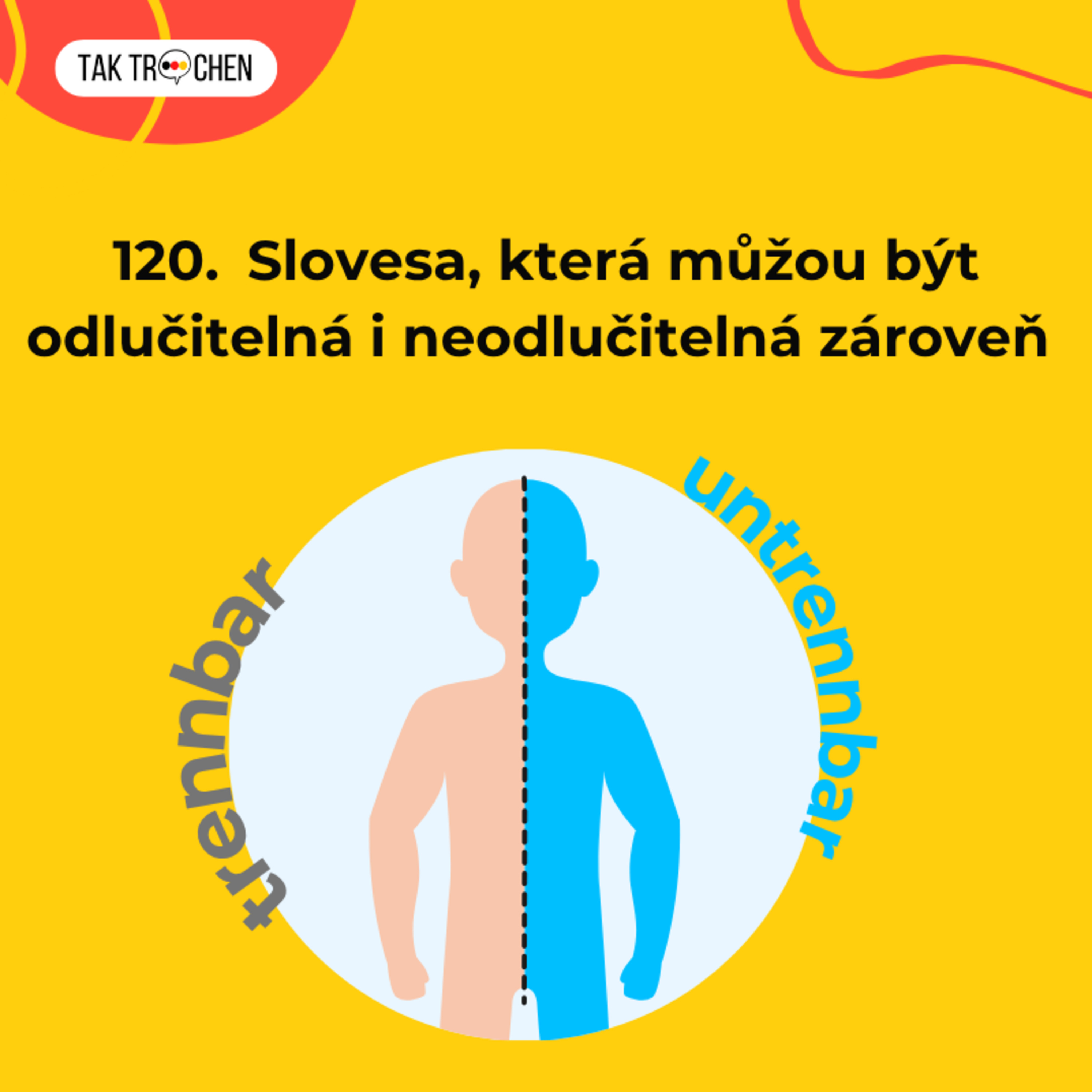 120. 😳 Slovesa, která můžou být odlučitelná i neodlučitelná zároveň