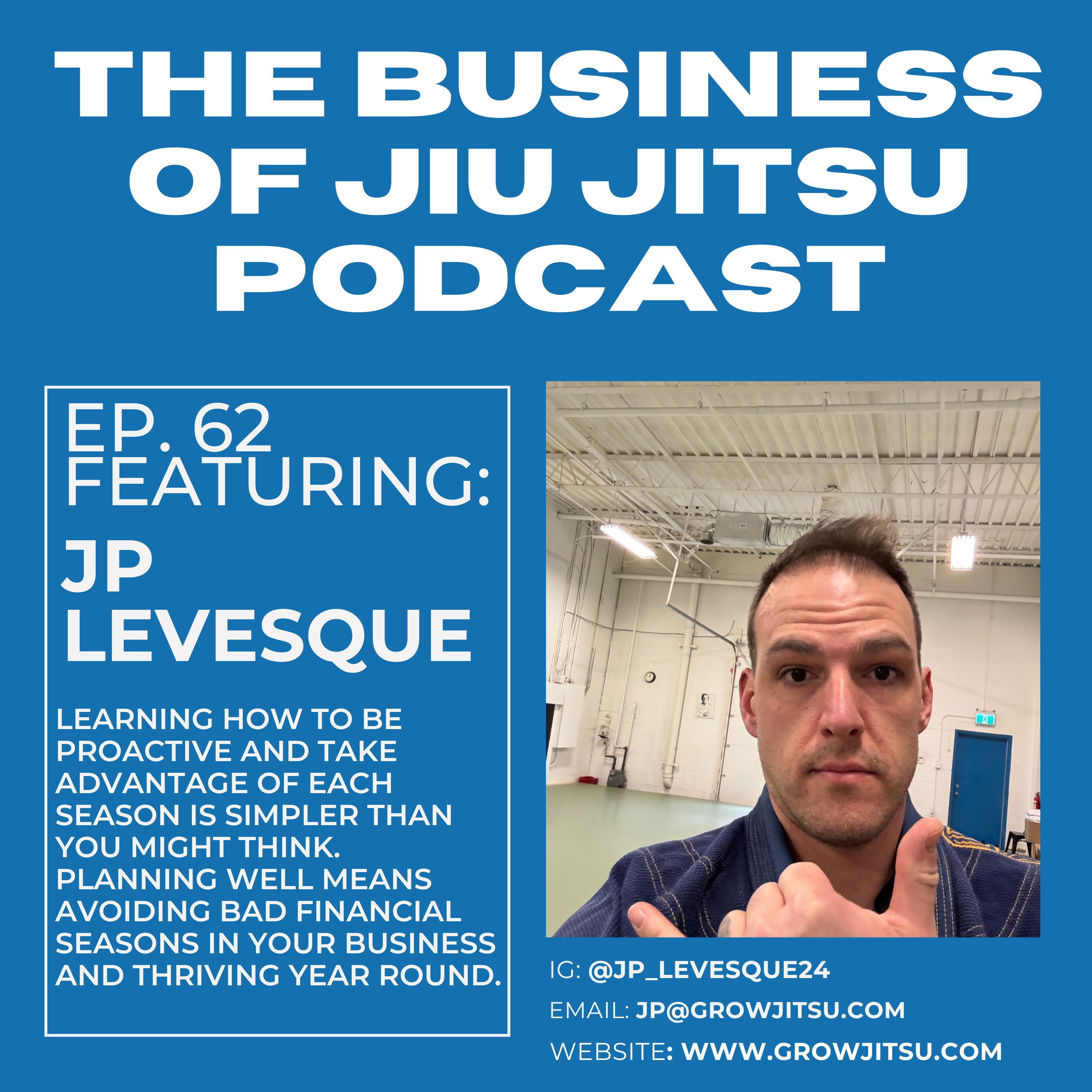 Ep. 62 - JP Levesque - Planning ahead to ride the seasons episode artwork