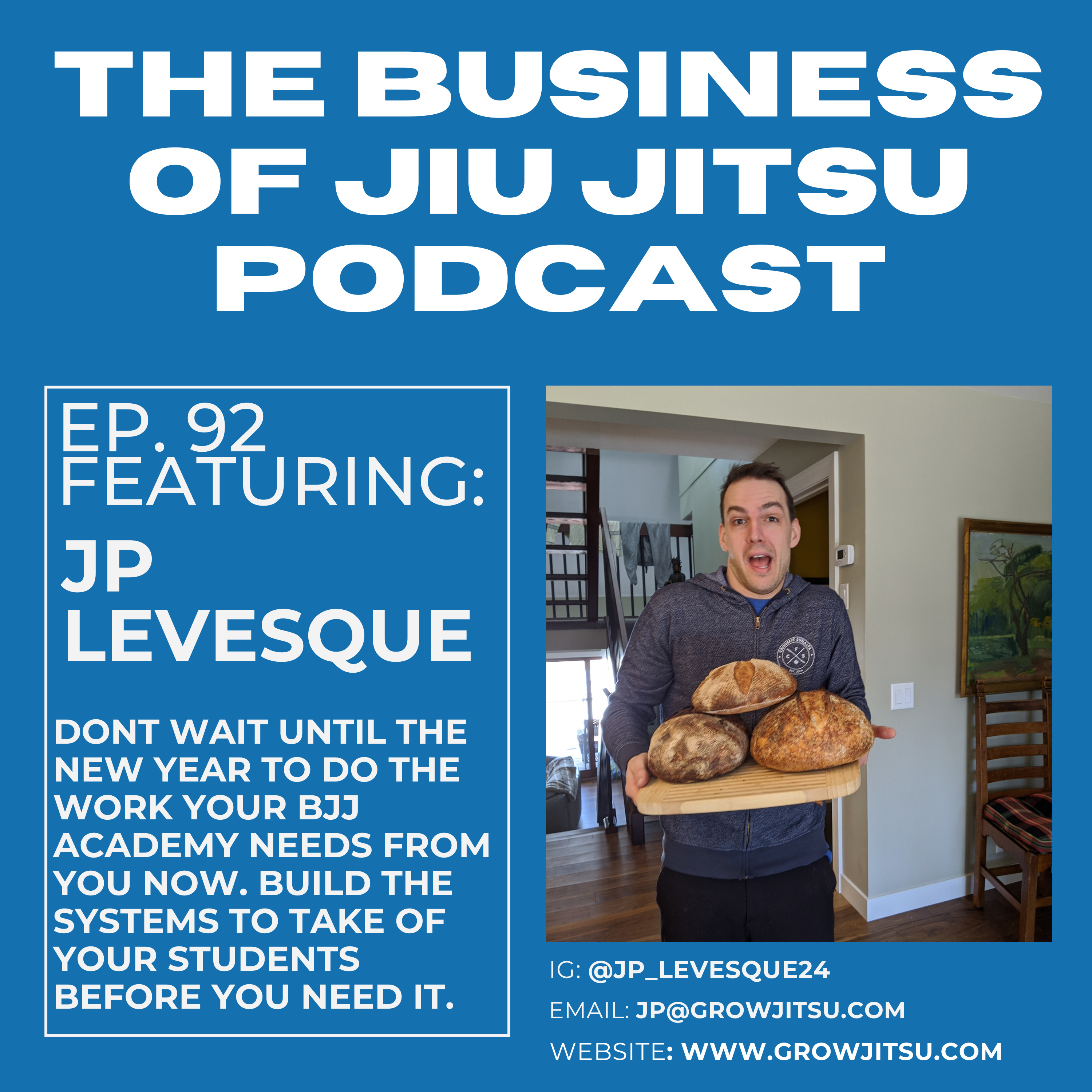 Ep. 92 - Don't Wait! Build the systems your BJJ academy needs to grow now. episode artwork