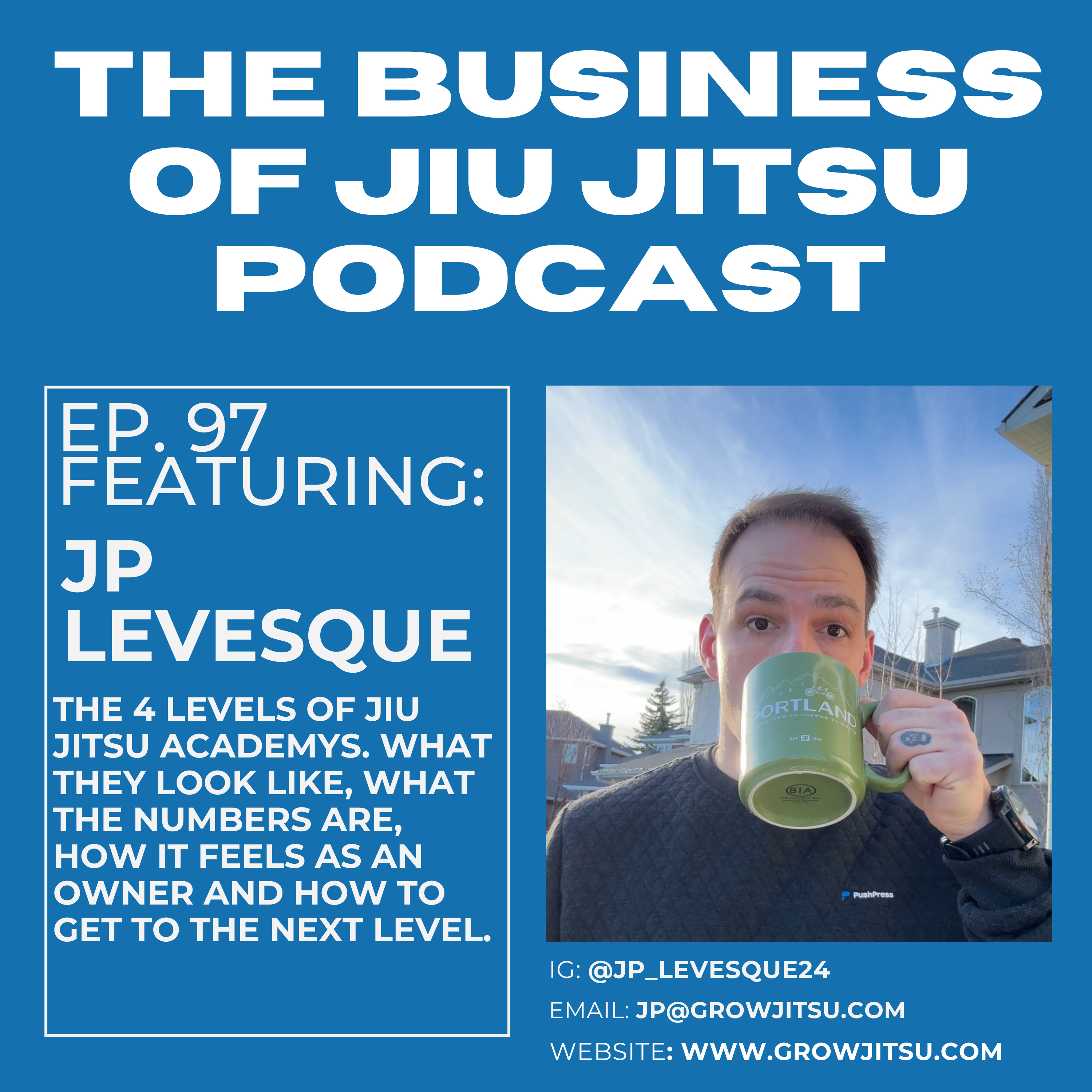 Ep. 97 - The 4 levels of mastery in Jiu Jitsu academy ownership episode artwork