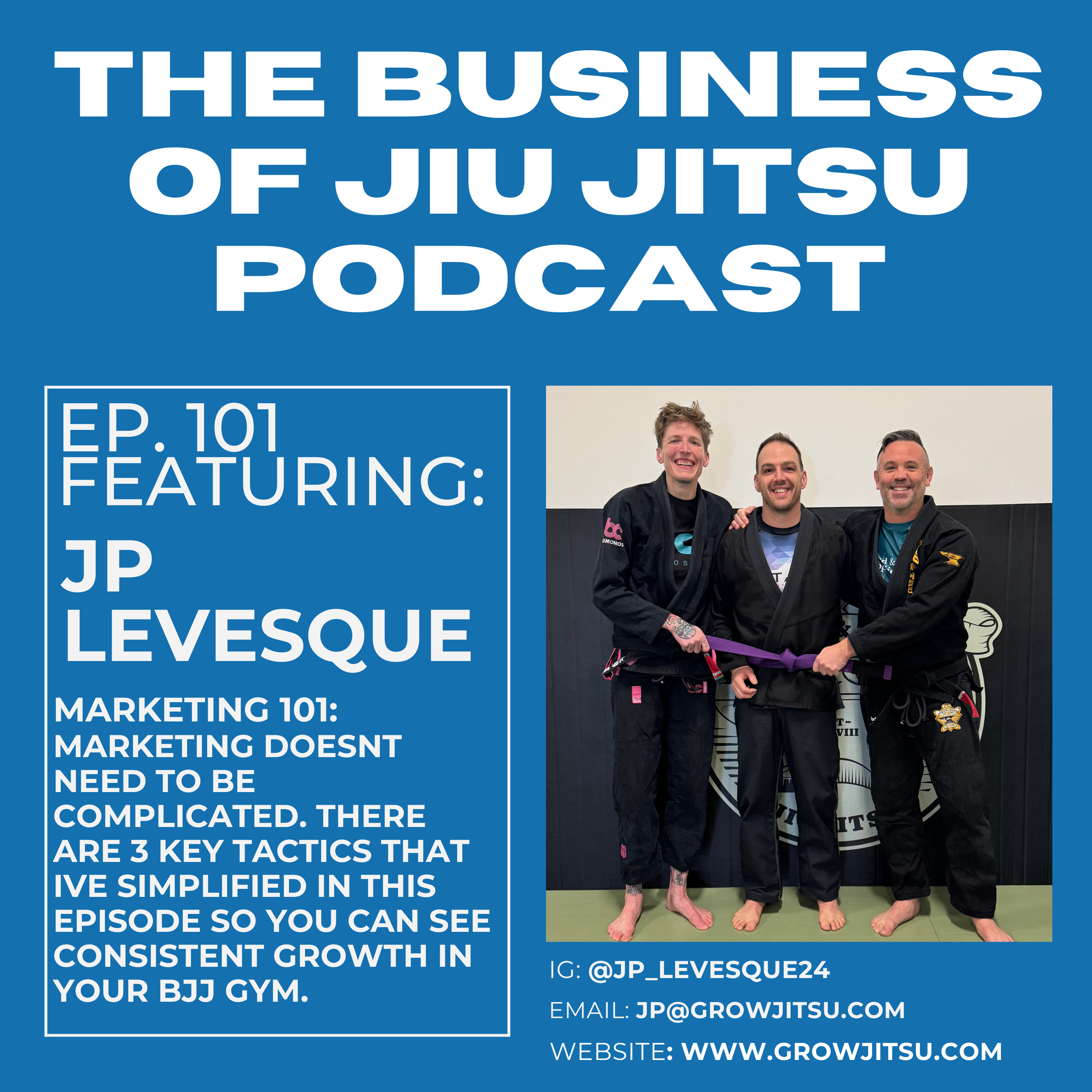 Ep. 101 - Marketing 101 for Jiu Jitsu Academy Owners episode artwork