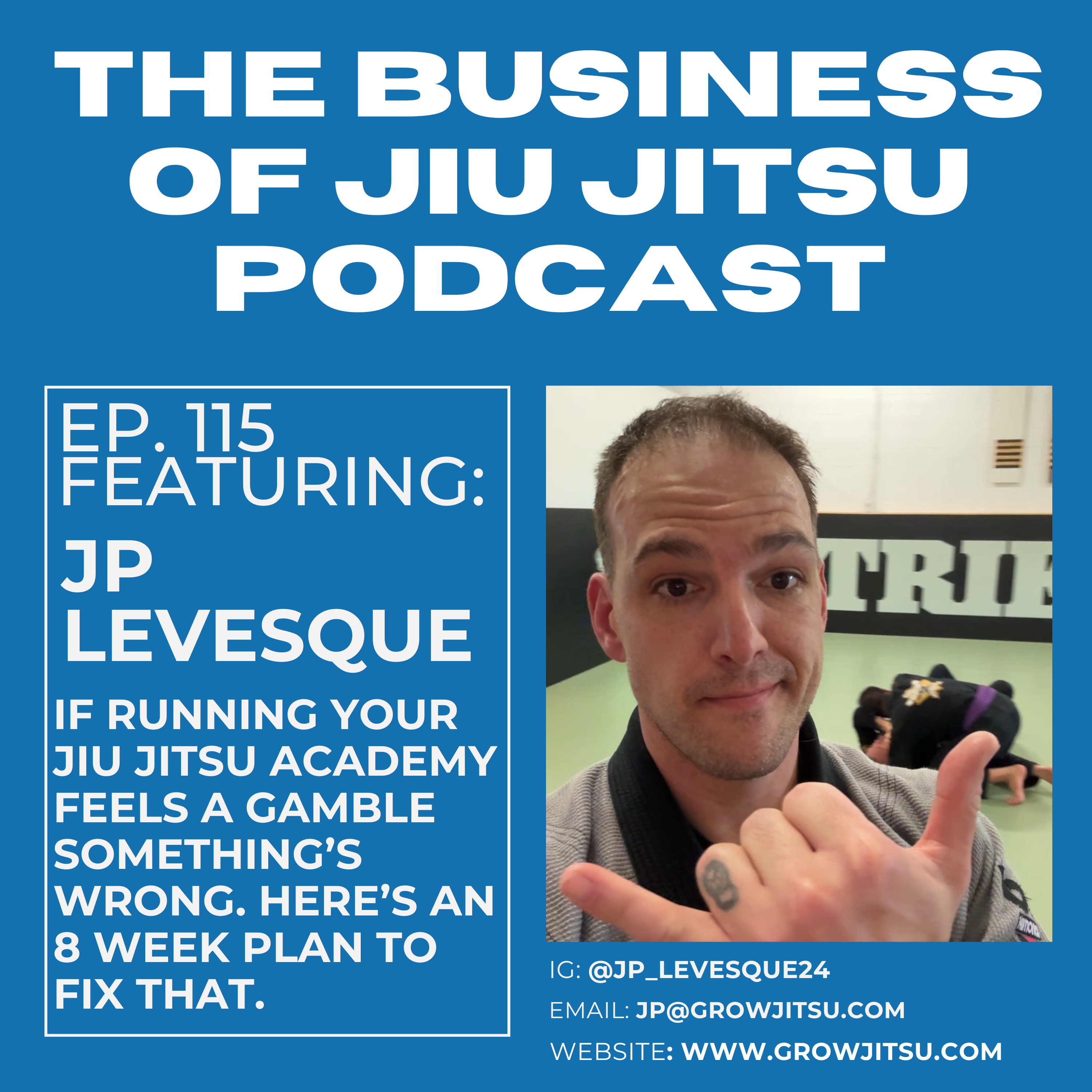Ep. 115 - If running your BJJ Academy feels like a gamble listen to this. episode artwork