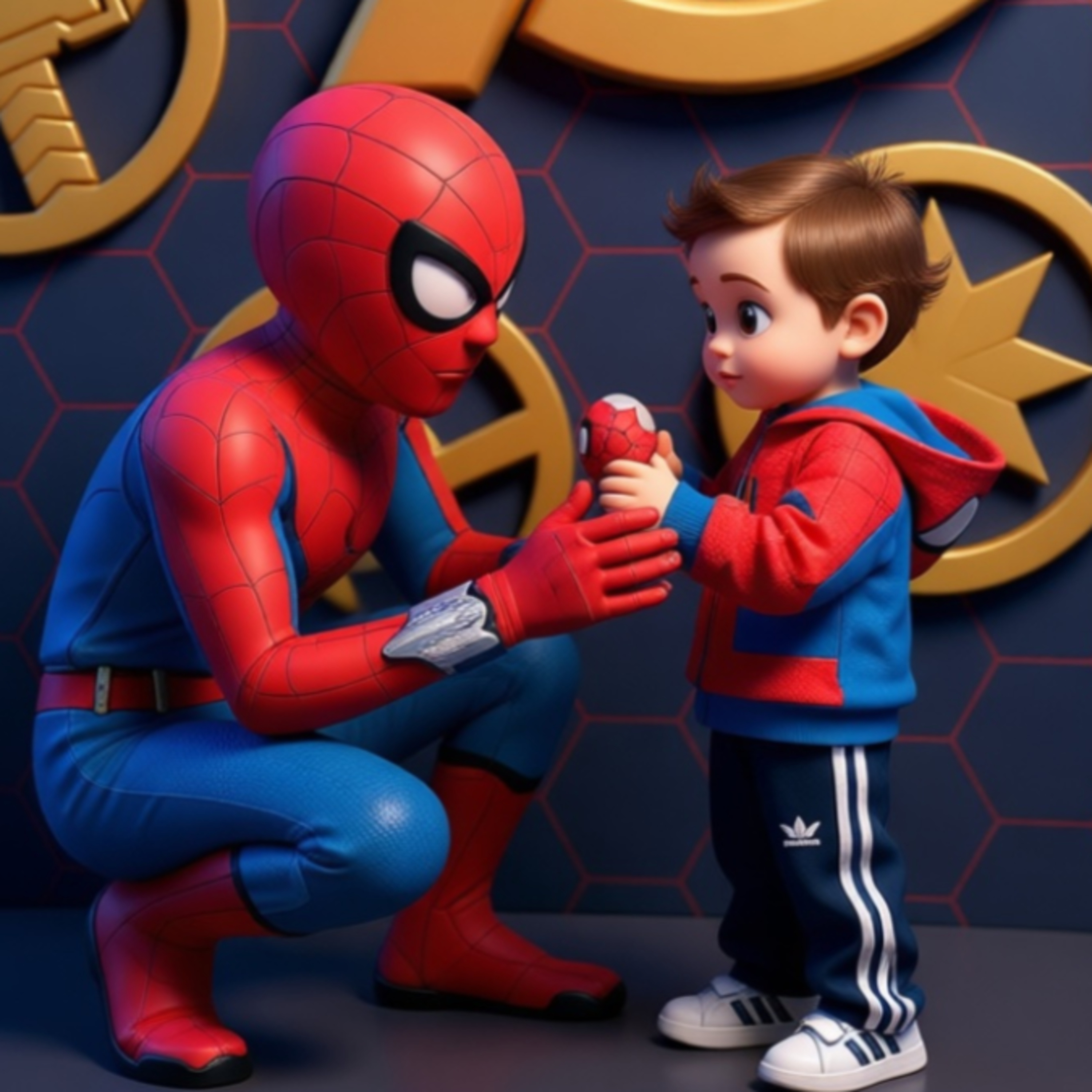 Beni y el abrazo magico de Spiderman Beni y el abrazo magico de Spiderman