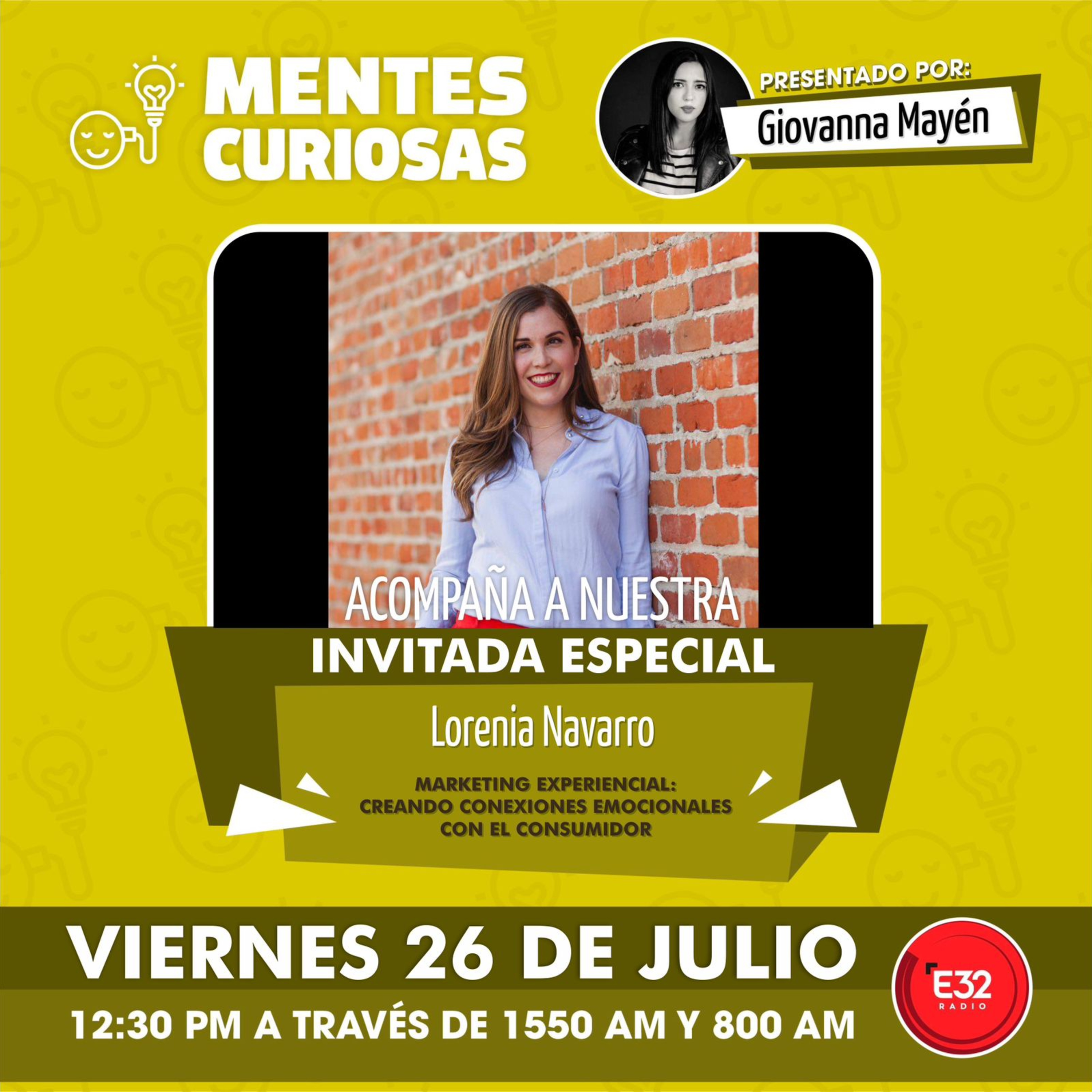 Portada de Mentes Curiosas con Giovanna Mayén