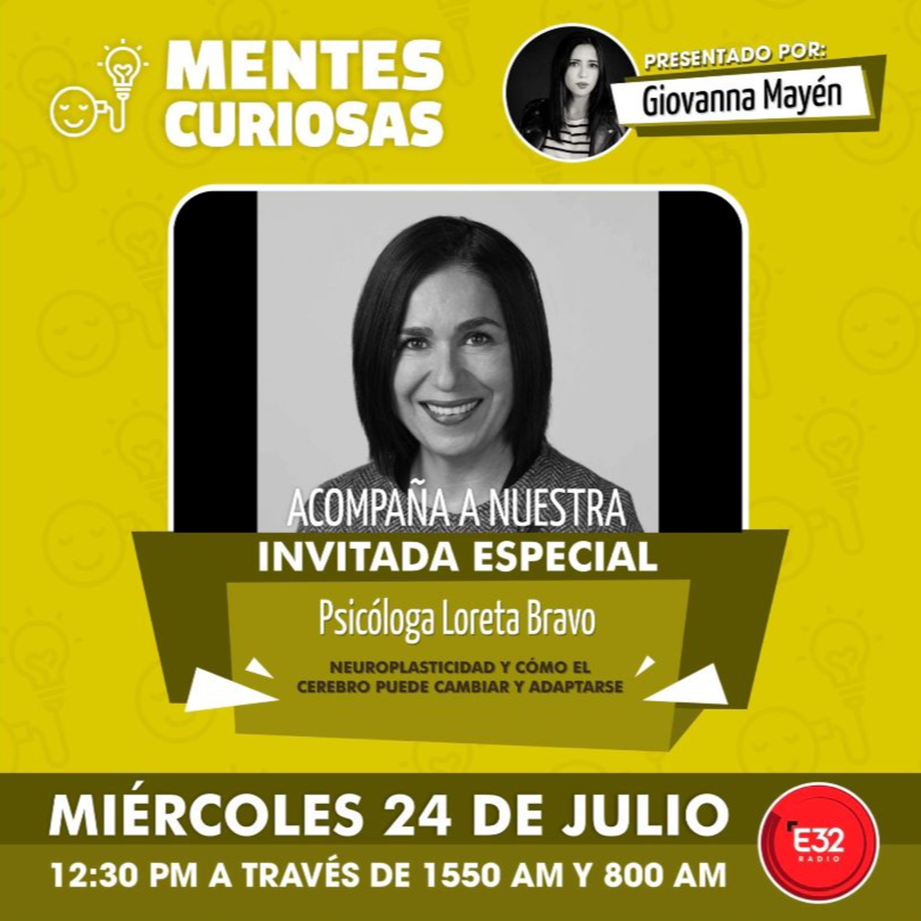 Portada de Mentes Curiosas con Giovanna Mayén