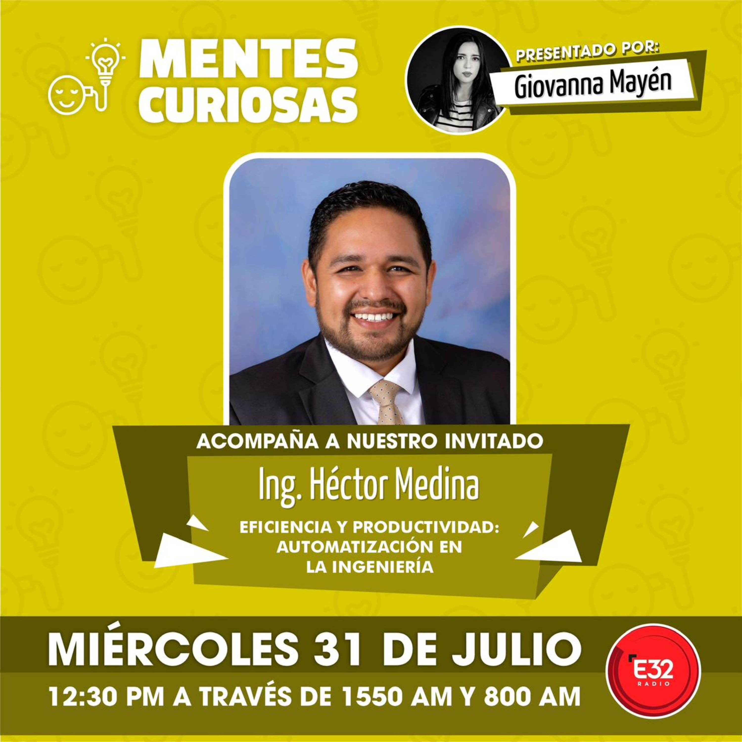 Portada de Mentes Curiosas con Giovanna Mayén