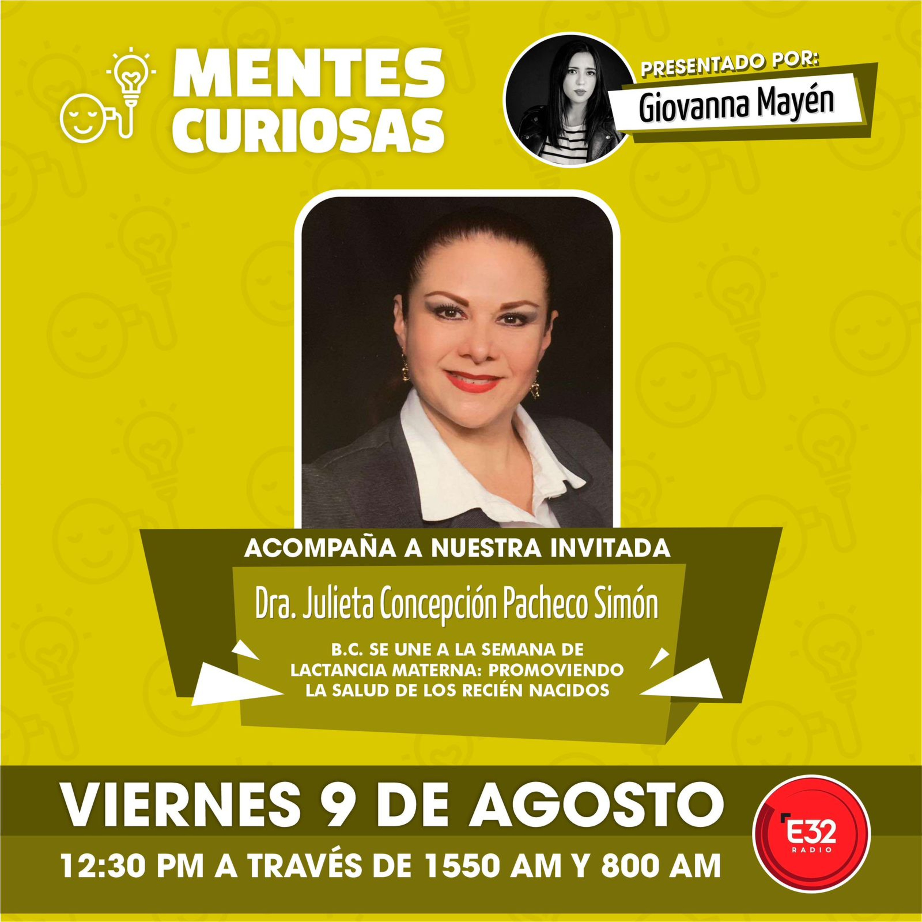 Portada de Mentes Curiosas con Giovanna Mayén