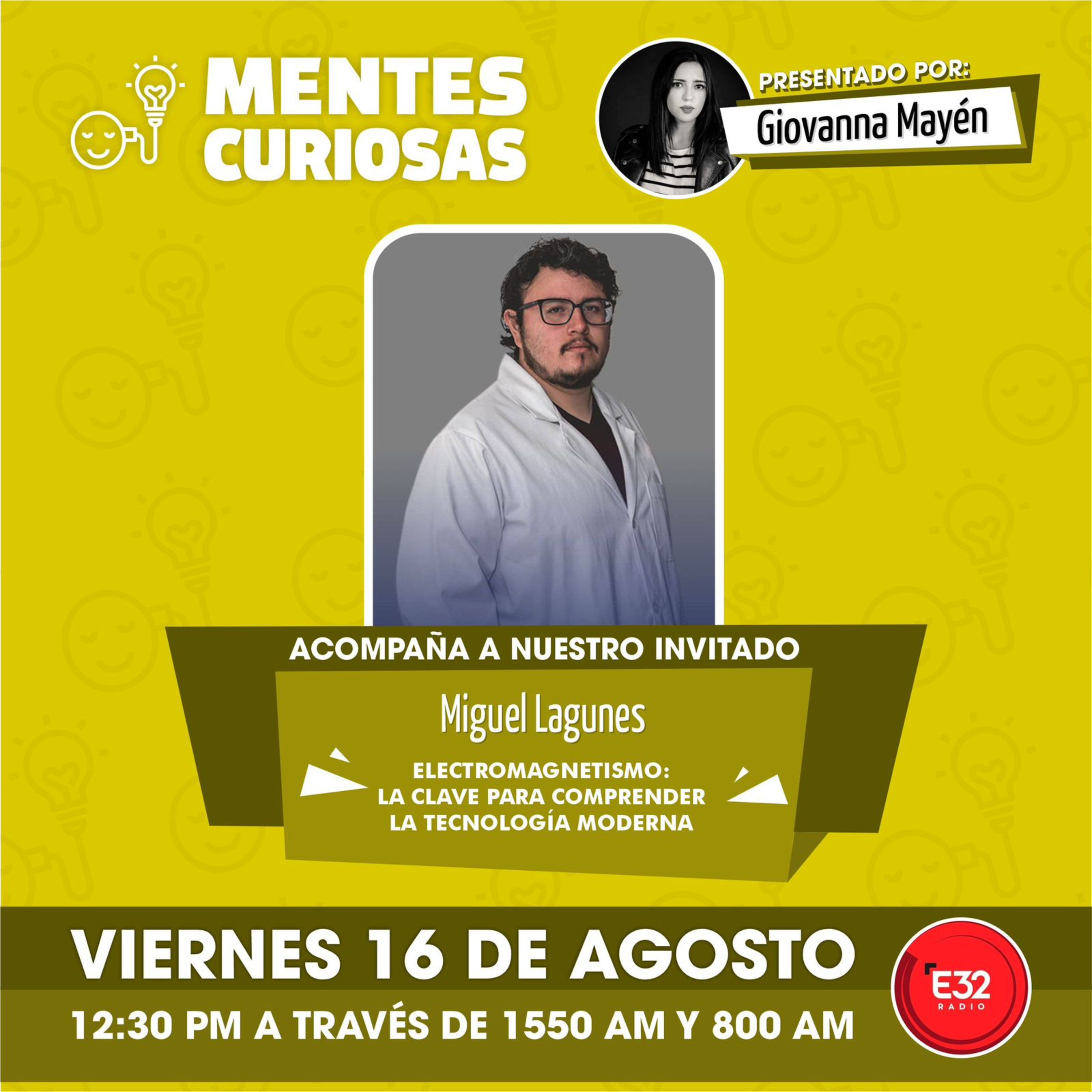 Portada de Mentes Curiosas con Giovanna Mayén