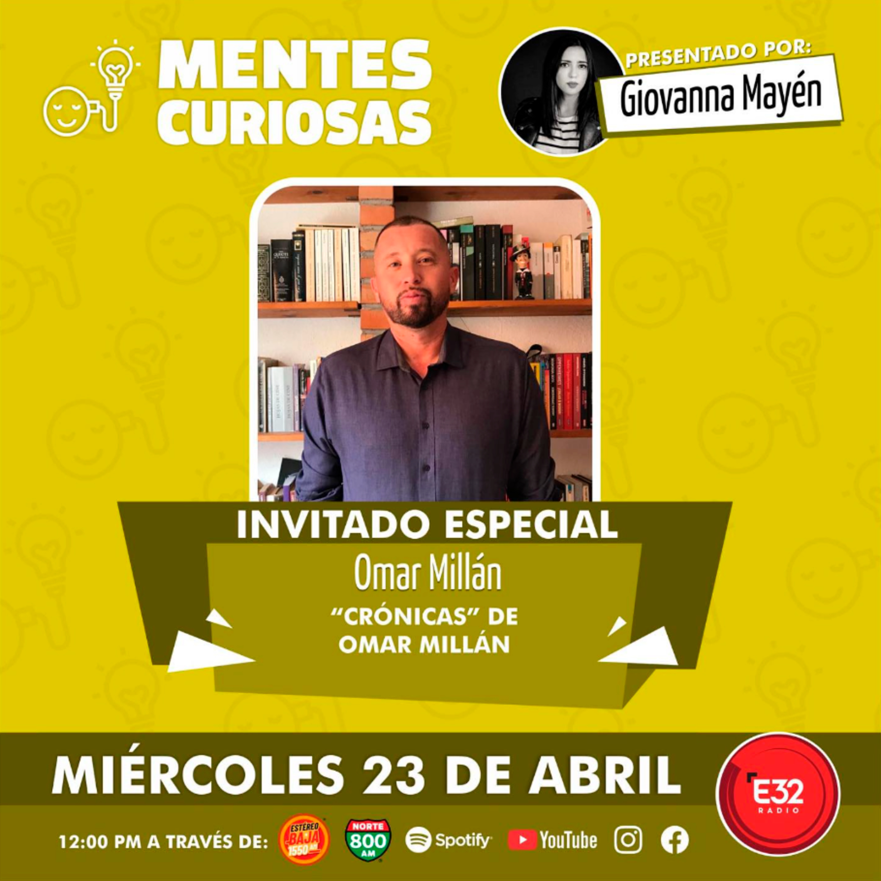 Portada de Mentes Curiosas con Giovanna Mayén