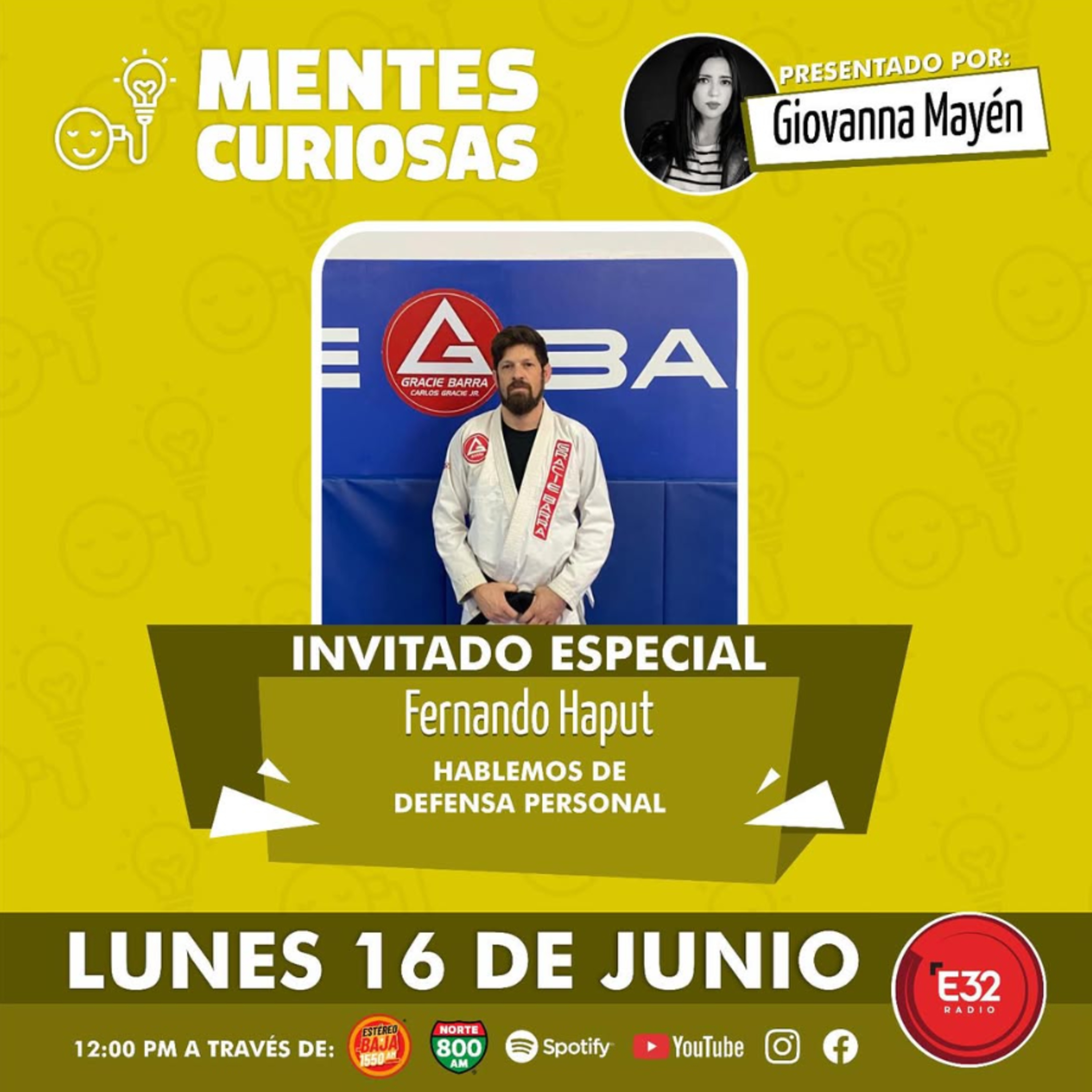 Portada de Mentes Curiosas con Giovanna Mayén