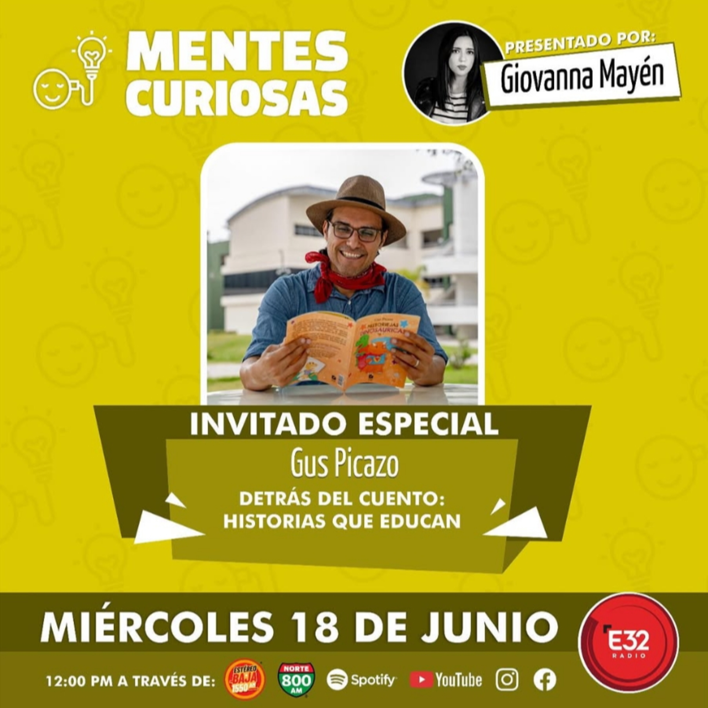 Portada de Mentes Curiosas con Giovanna Mayén